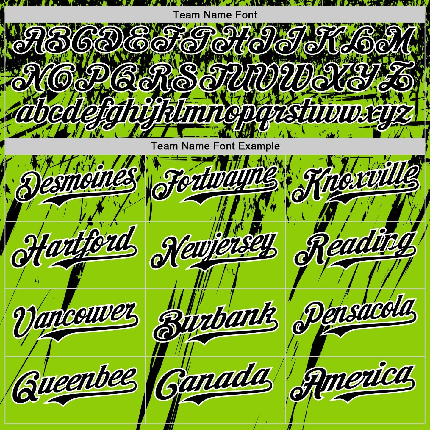Custom Neon Green Black-White Distressed Scratch Brush Stroke Authentic Baseball Jersey baseball jersey product view 4