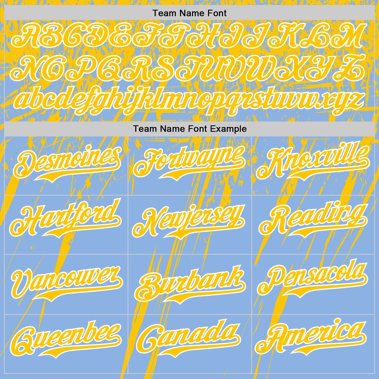 Custom Light Blue Yellow-White Distressed Scratch Brush Stroke Authentic Baseball Jersey baseball jersey product view 4