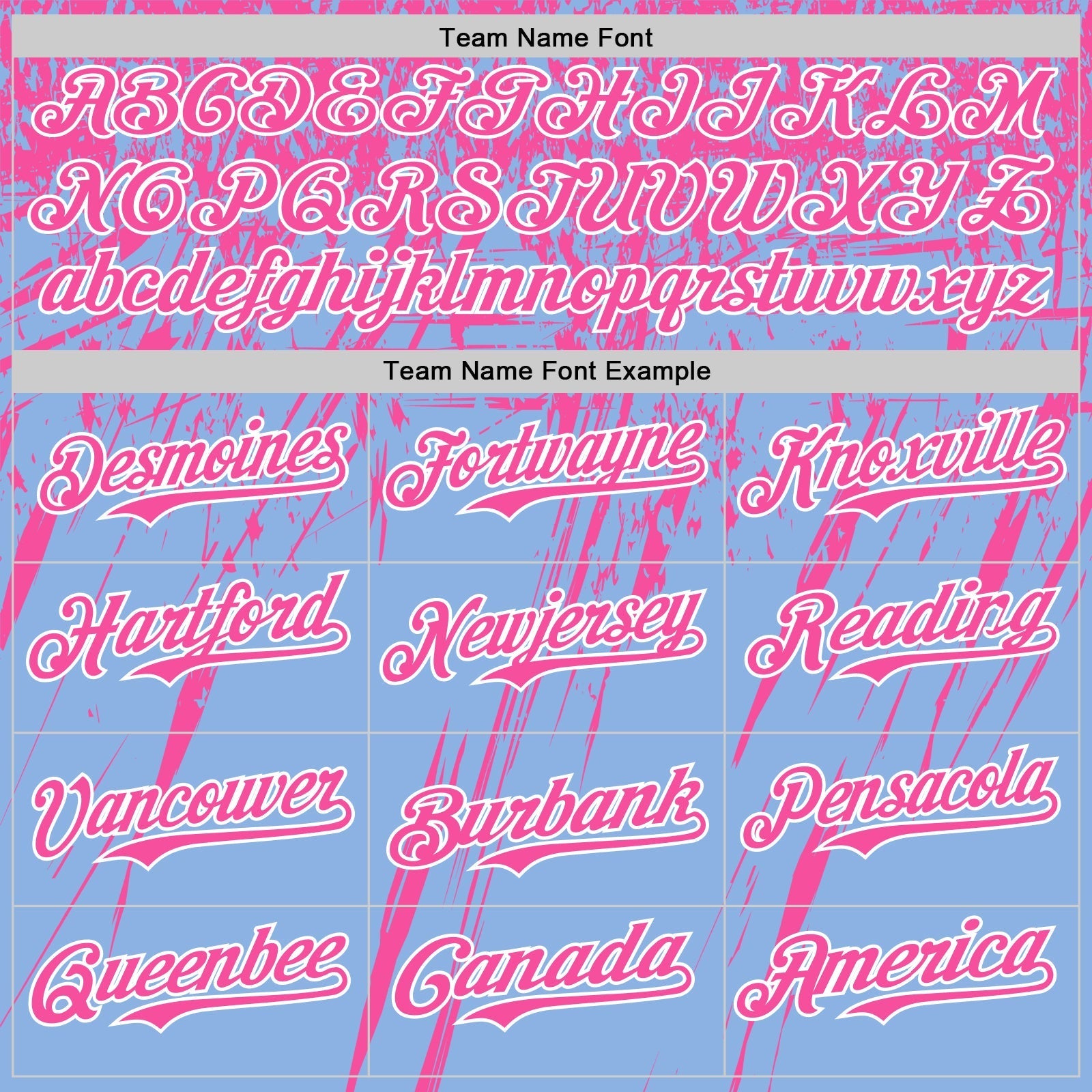 Custom Light Blue Pink-White Distressed Scratch Brush Stroke Authentic Baseball Jersey baseball jersey product view 4
