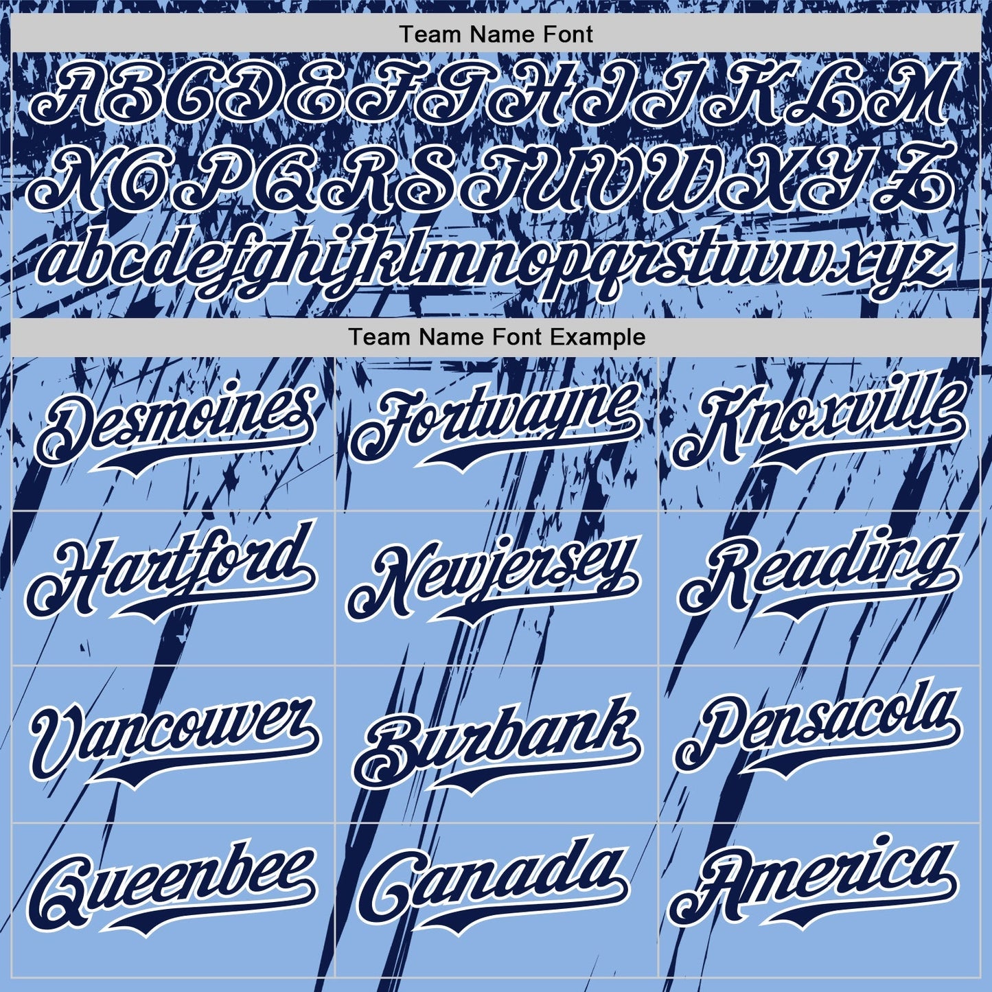 Custom Light Blue Navy-White Distressed Scratch Brush Stroke Authentic Baseball Jersey baseball jersey product view 4