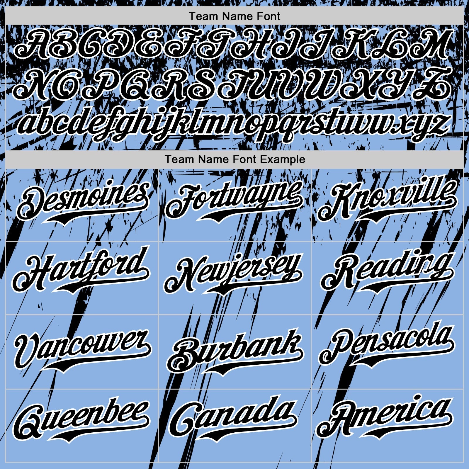 Custom Light Blue Black-White Distressed Scratch Brush Stroke Authentic Baseball Jersey baseball jersey product view 4