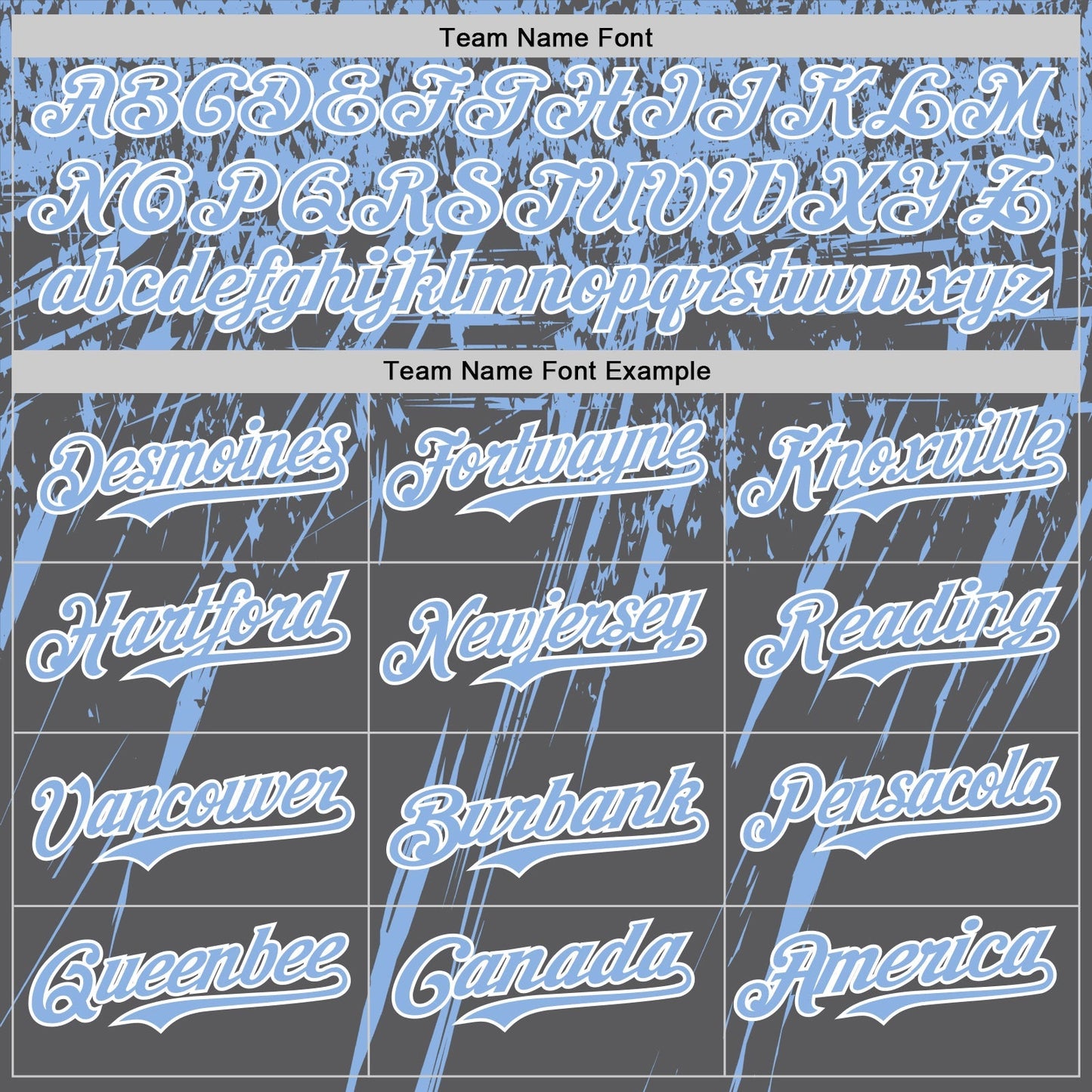 Custom Steel Gray Light Blue-White Distressed Scratch Brush Stroke Authentic Baseball Jersey baseball jersey product view 4