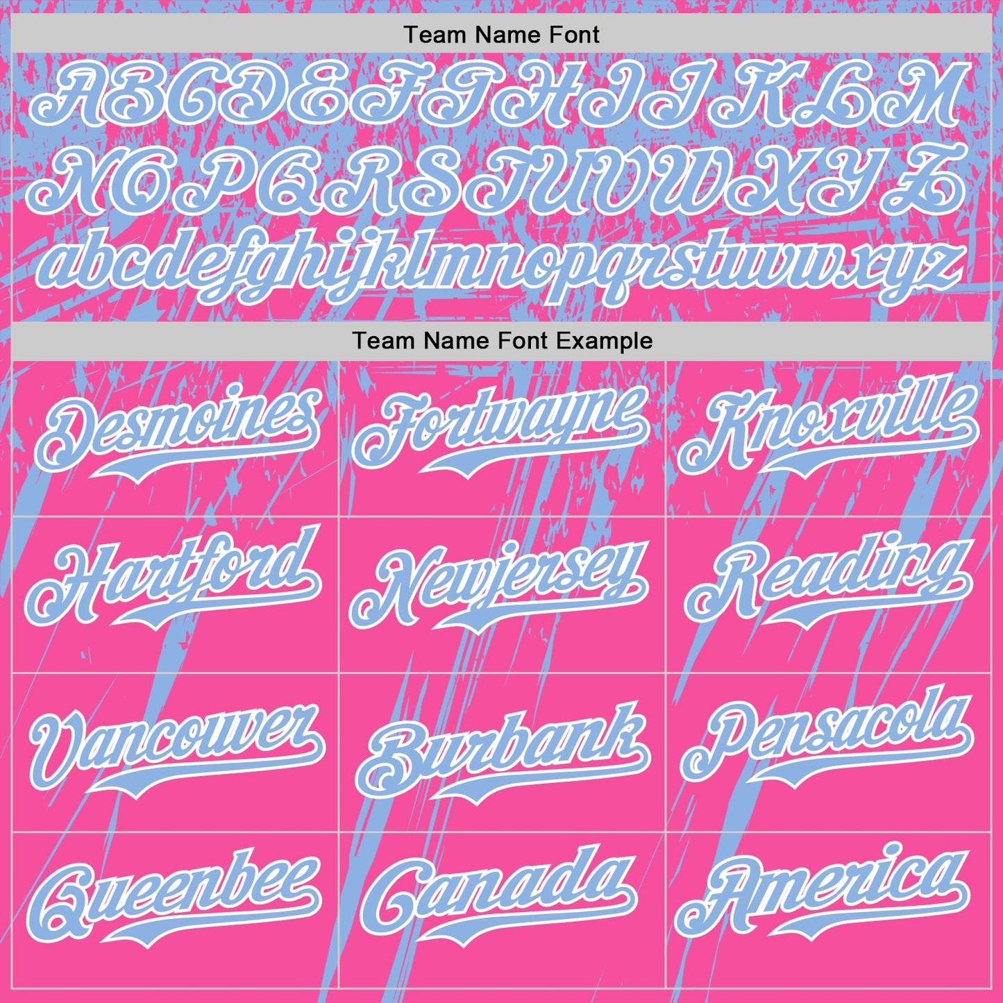 Custom Pink Light Blue-White Distressed Scratch Brush Stroke Authentic Baseball Jersey baseball jersey product view 4