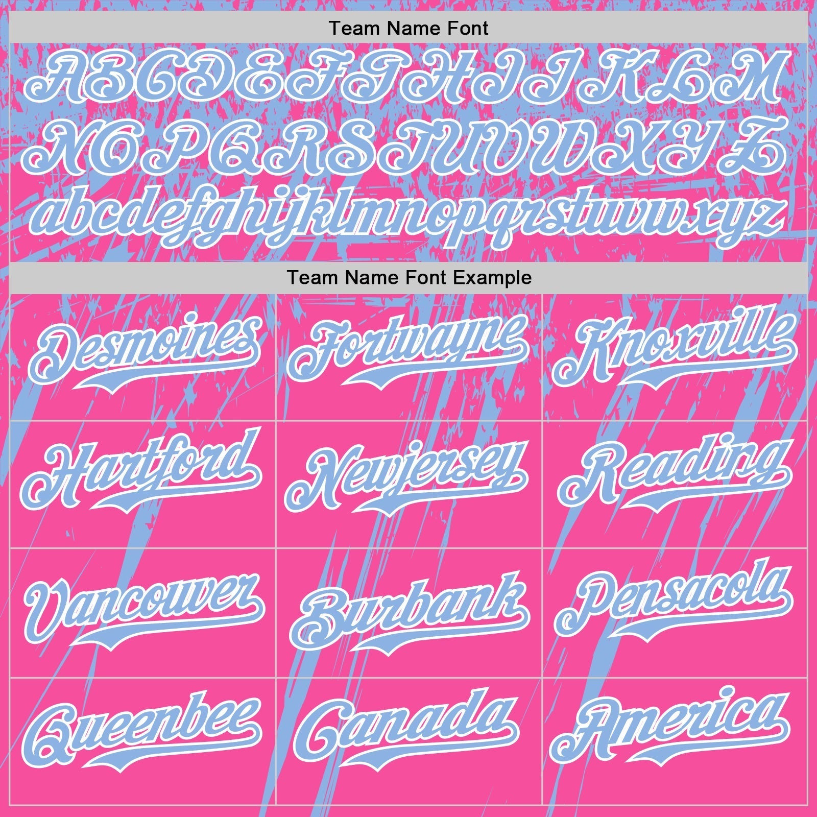 Custom Pink Light Blue-White Distressed Scratch Brush Stroke Authentic Baseball Jersey baseball jersey product view 4