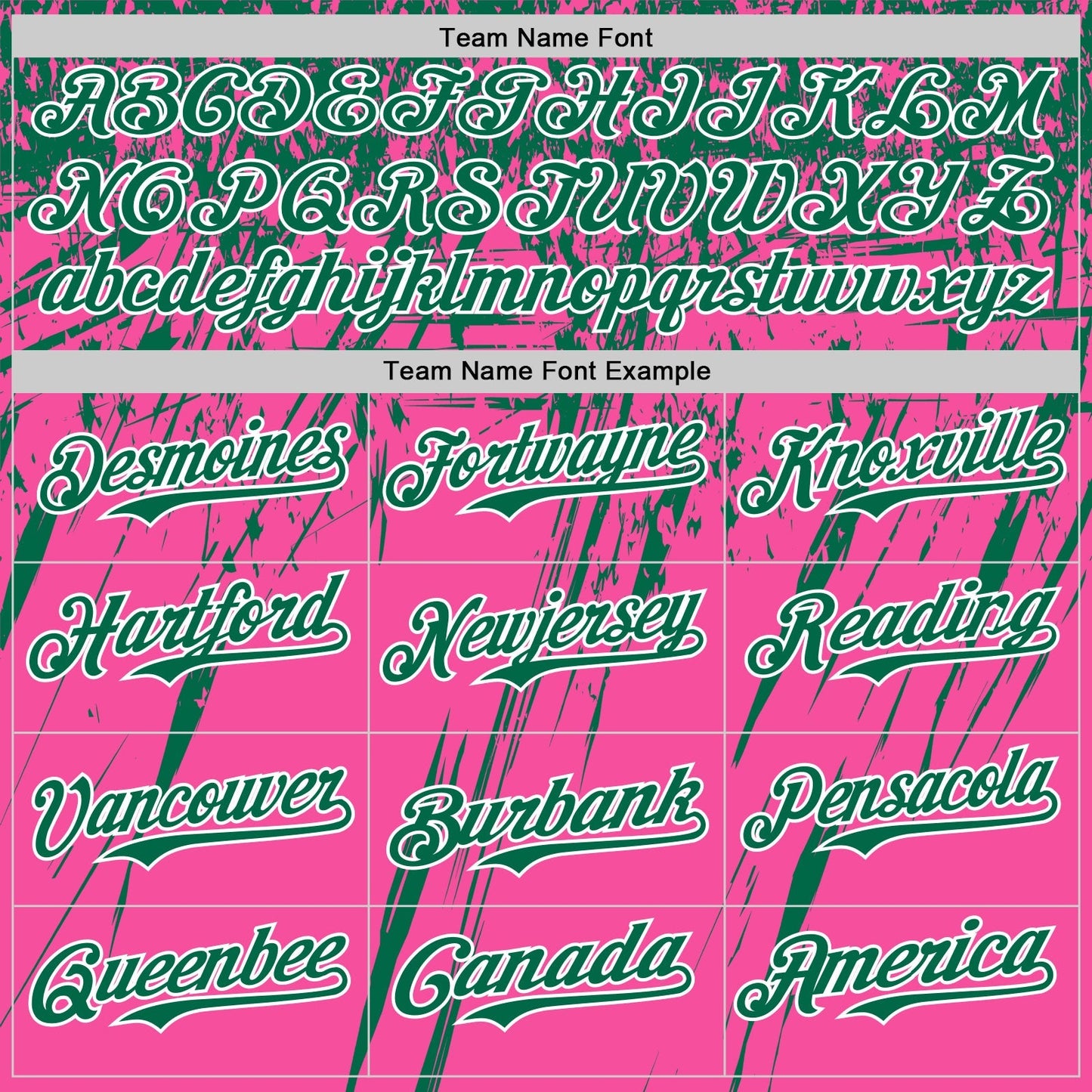 Custom Pink Kelly Green-White Distressed Scratch Brush Stroke Authentic Baseball Jersey baseball jersey product view 4