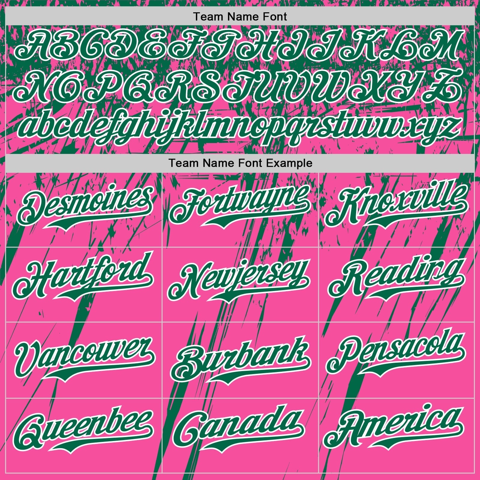 Custom Pink Kelly Green-White Distressed Scratch Brush Stroke Authentic Baseball Jersey baseball jersey product view 4