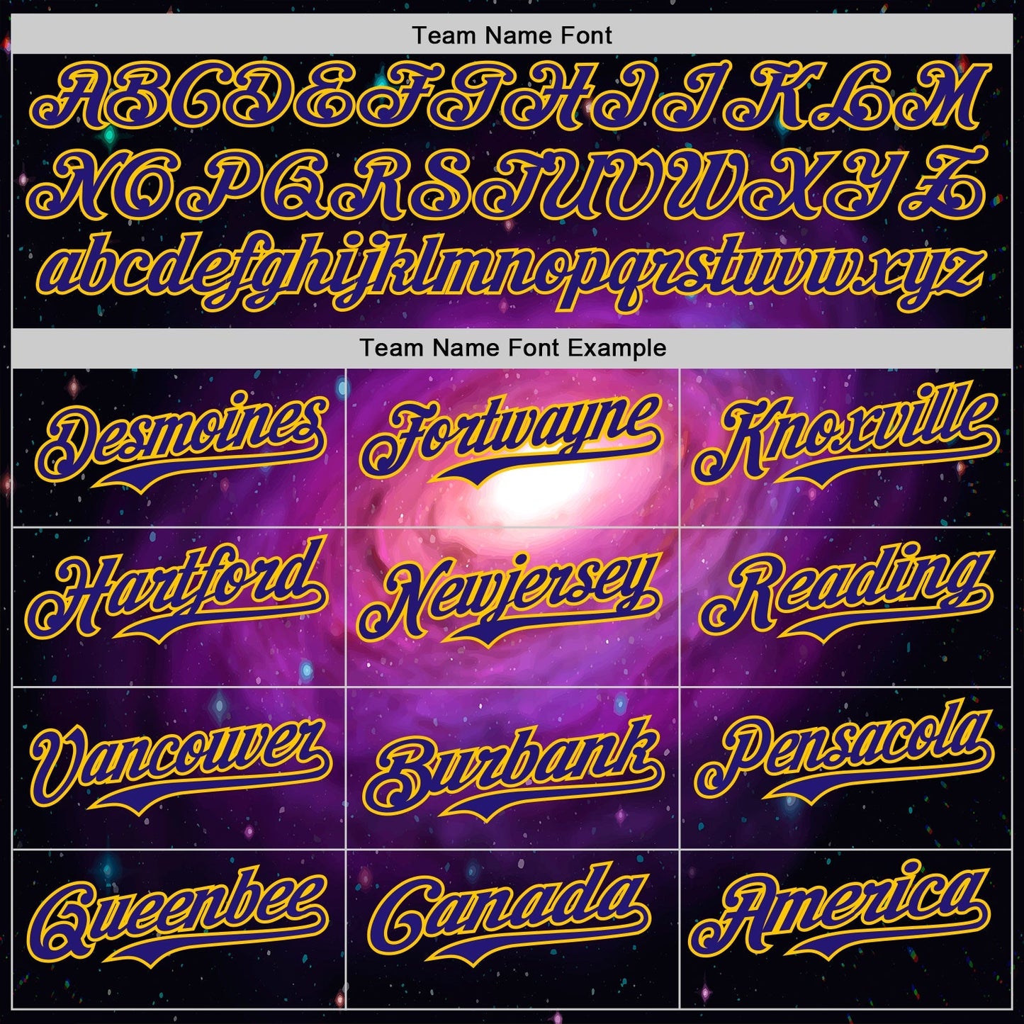 Custom Black Dark Purple-Yellow Alien UFO Space Galaxy Authentic Baseball Jersey baseball jersey product view 4
