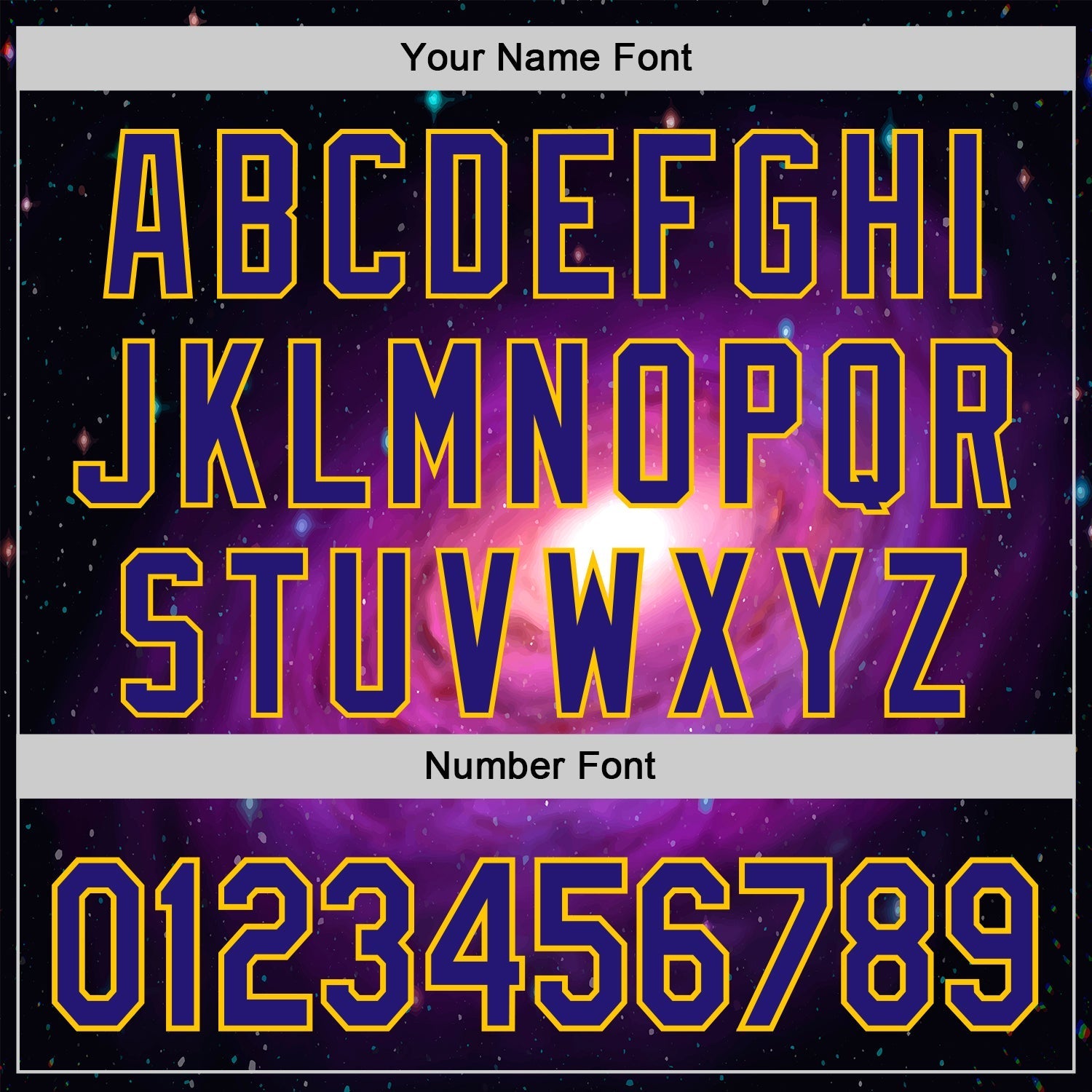 Custom Black Dark Purple-Yellow Alien UFO Space Galaxy Authentic Baseball Jersey baseball jersey product view 5