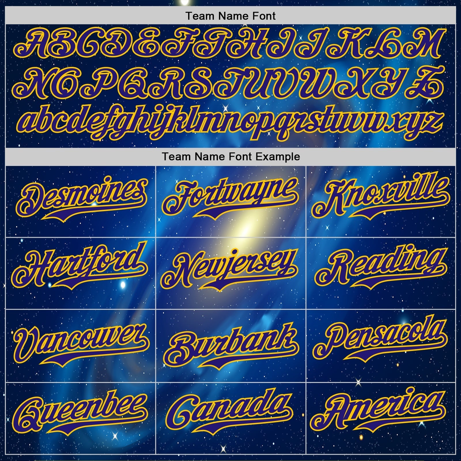 Custom Navy Dark Purple-Yellow Alien UFO Space Galaxy Authentic Baseball Jersey baseball jersey product view 4