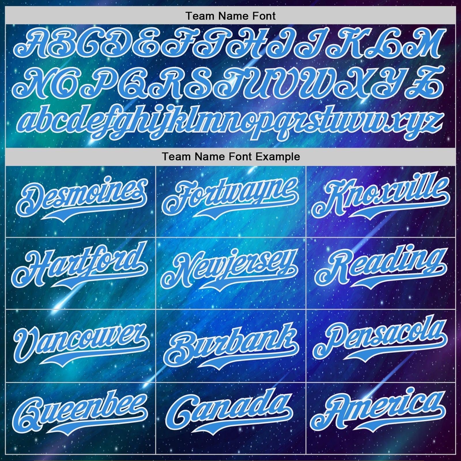 Custom Blue Electric Blue-White Alien UFO Space Galaxy Authentic Baseball Jersey baseball jersey product view 4