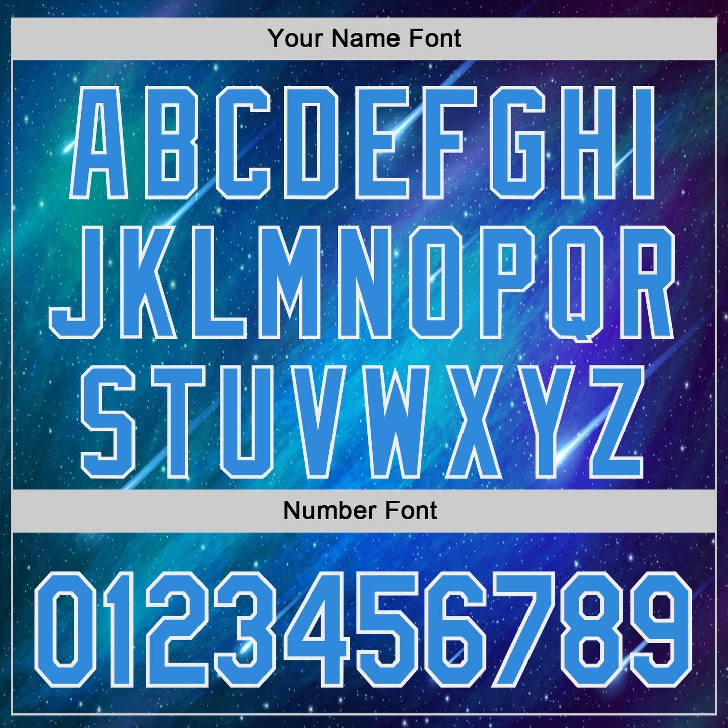 Custom Blue Electric Blue-White Alien UFO Space Galaxy Authentic Baseball Jersey baseball jersey product view 5