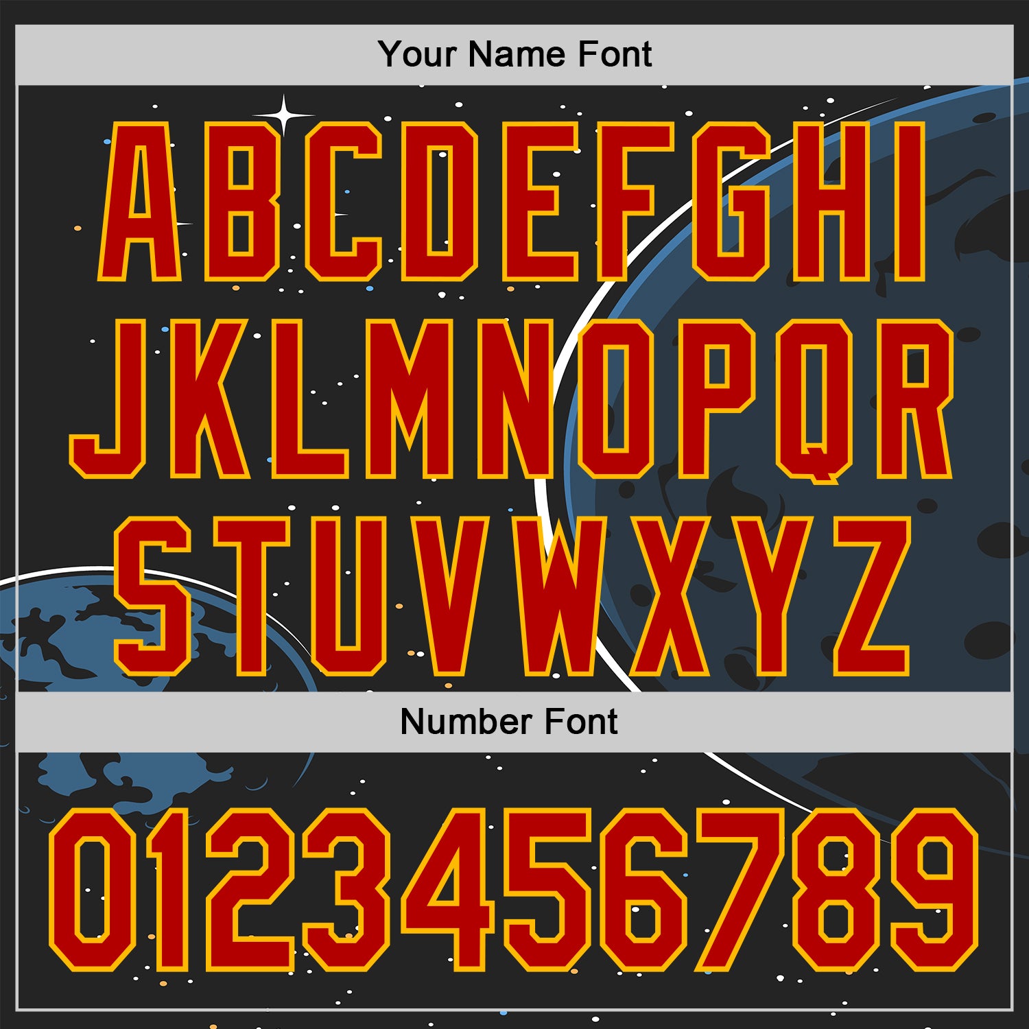 Custom Black Red-Gold Alien UFO Saucer Authentic Baseball Jersey baseball jersey product view 5