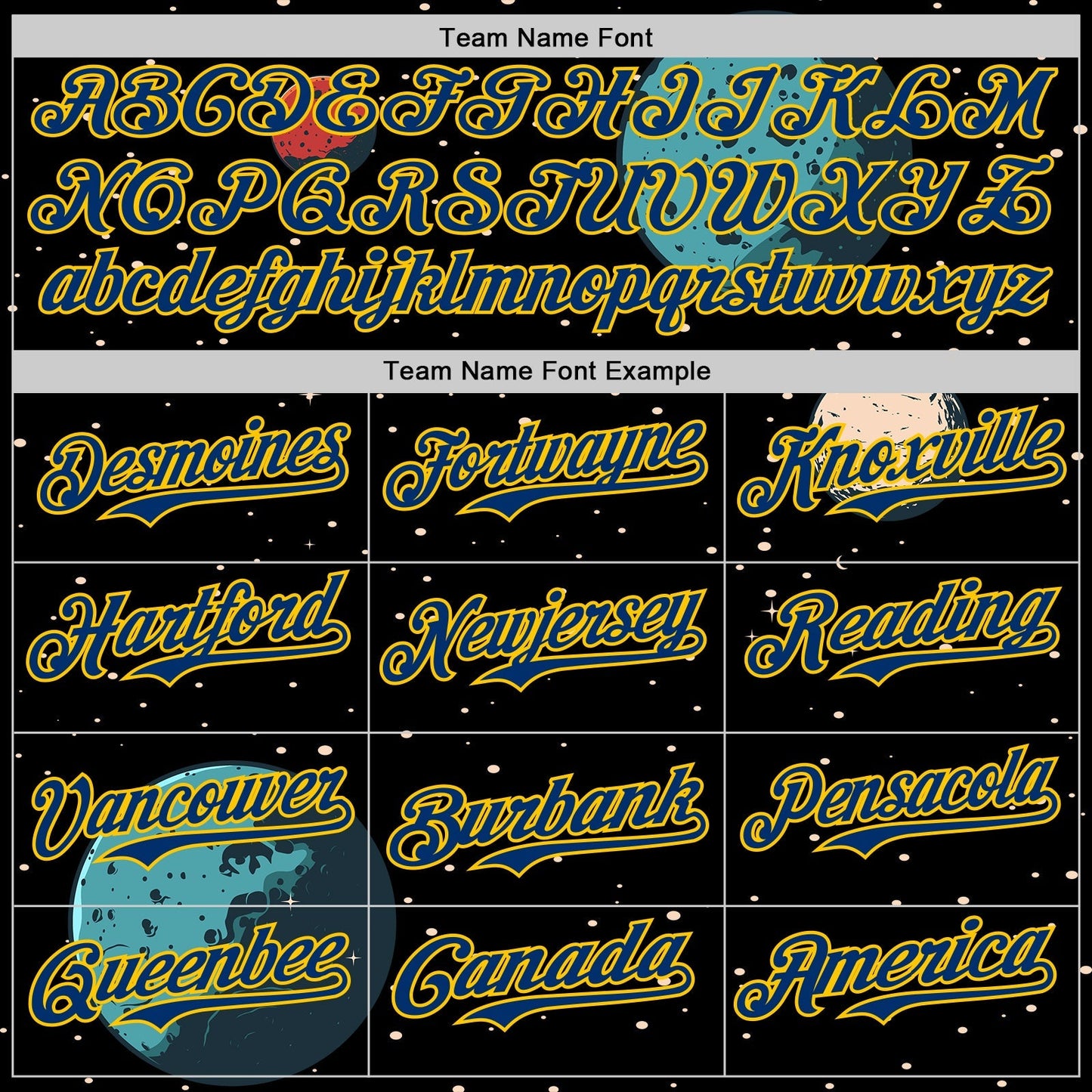 Custom Black US Navy Blue-Yellow Alien UFO Interstellar Starship Galaxy Authentic Baseball Jersey baseball jersey product view 4
