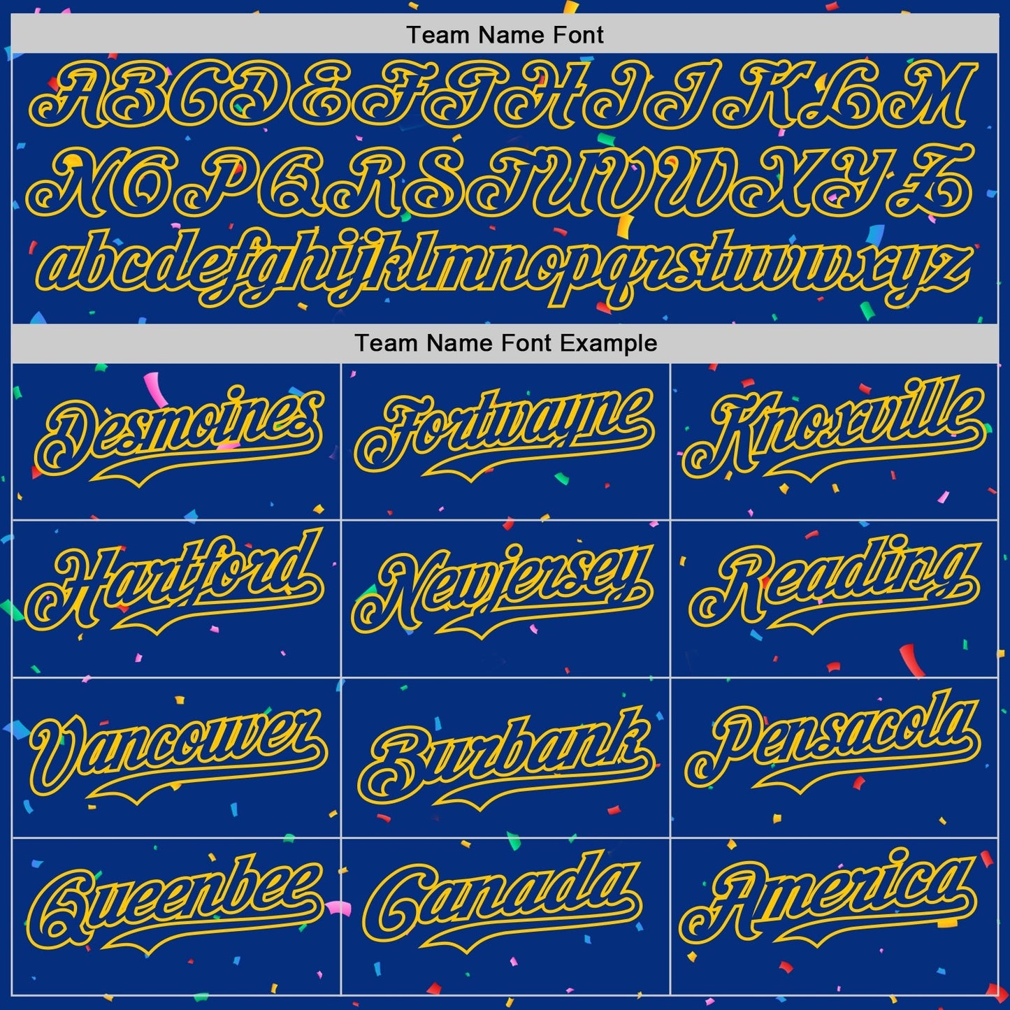 Custom Royal Yellow 3D Pattern Design Confetti Colorful Speckle Authentic Baseball Jersey baseball jersey product view 4