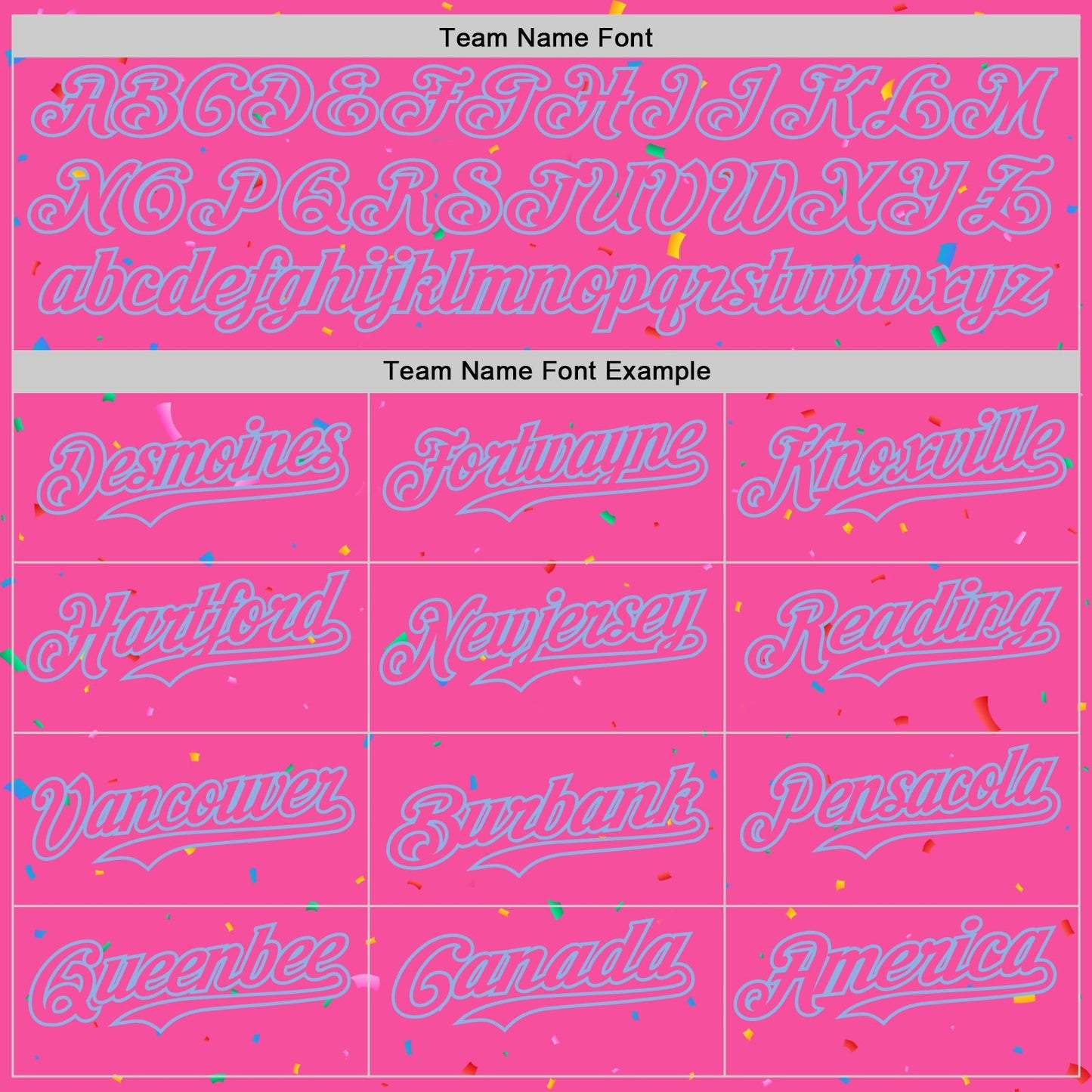 Custom Pink Light Blue 3D Pattern Design Confetti Colorful Speckle Authentic Baseball Jersey baseball jersey product view 4