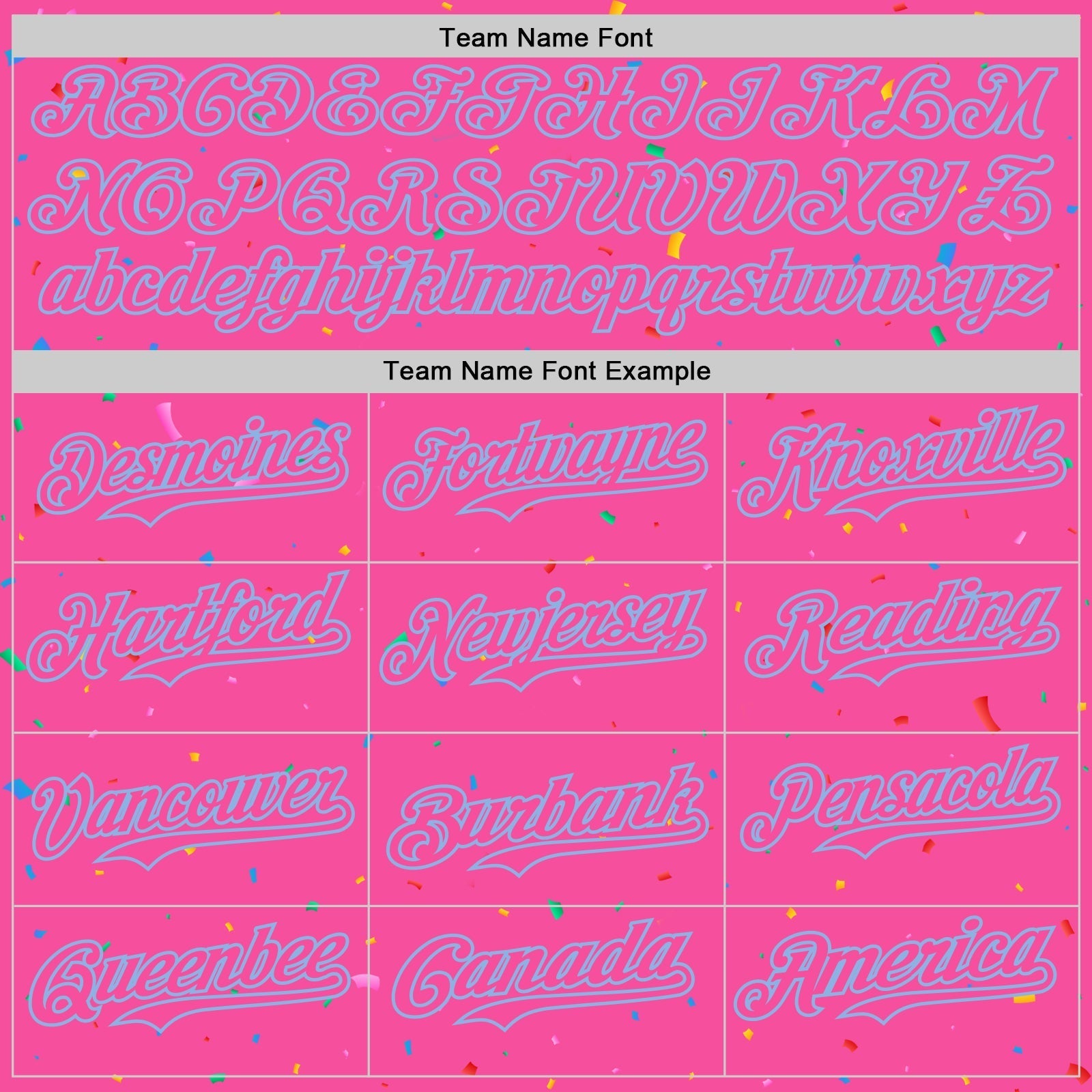 Custom Pink Light Blue 3D Pattern Design Confetti Colorful Speckle Authentic Baseball Jersey baseball jersey product view 4