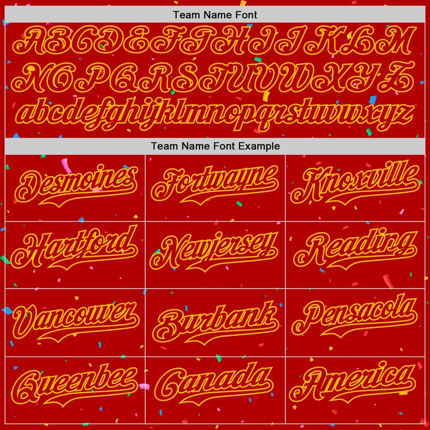 Custom Red Gold 3D Pattern Design Confetti Colorful Speckle Authentic Baseball Jersey baseball jersey product view 4
