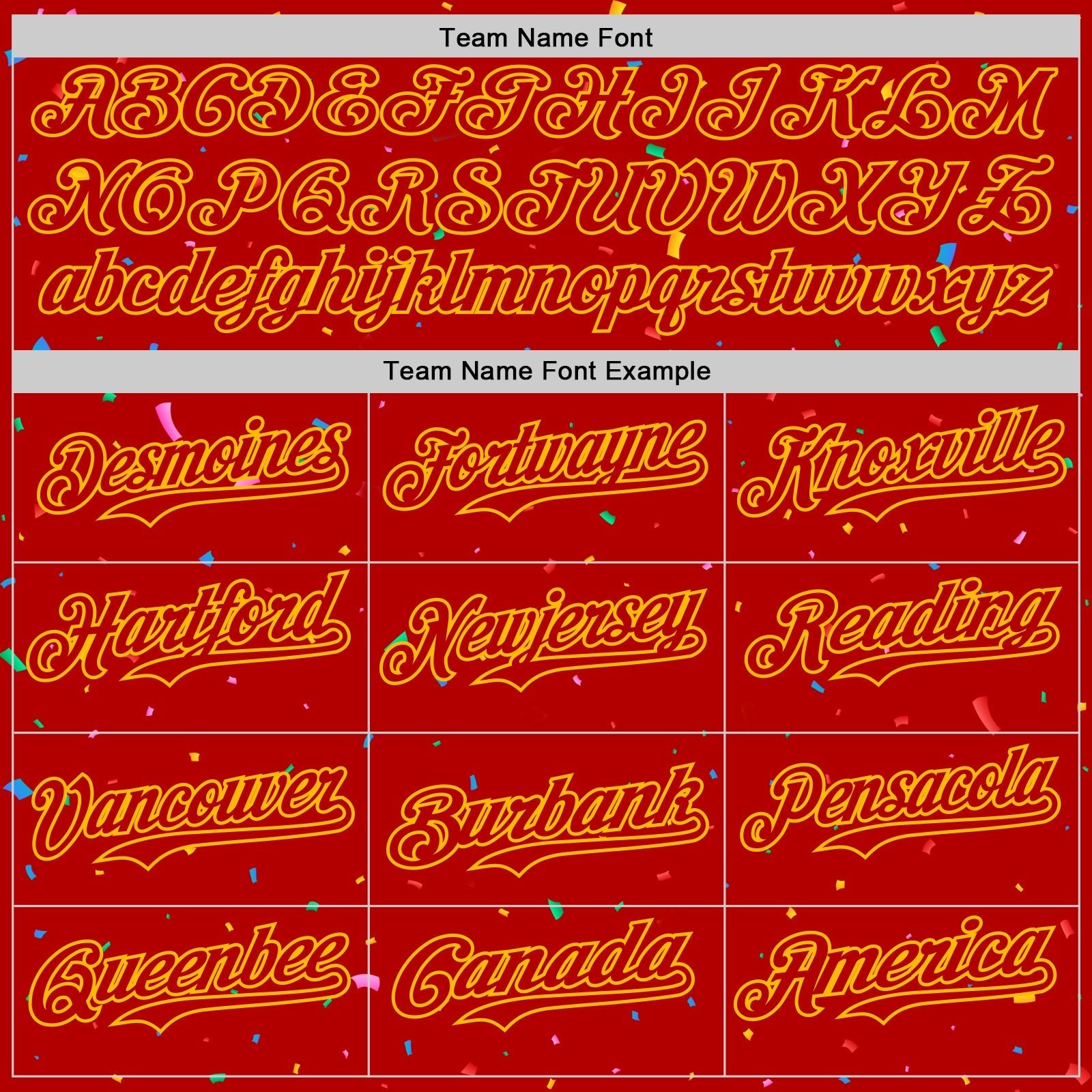 Custom Red Gold 3D Pattern Design Confetti Colorful Speckle Authentic Baseball Jersey baseball jersey product view 4
