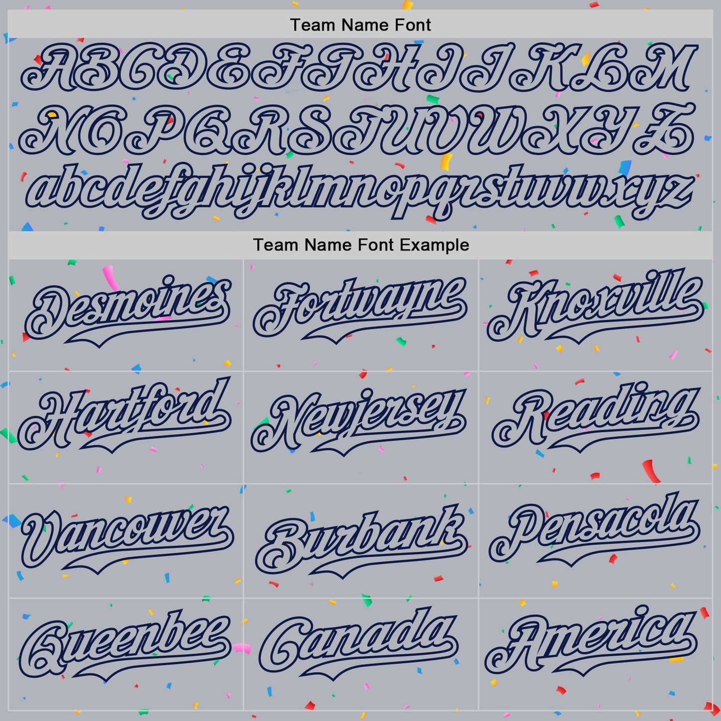 Custom Gray Navy 3D Pattern Design Confetti Colorful Speckle Authentic Baseball Jersey baseball jersey product view 4