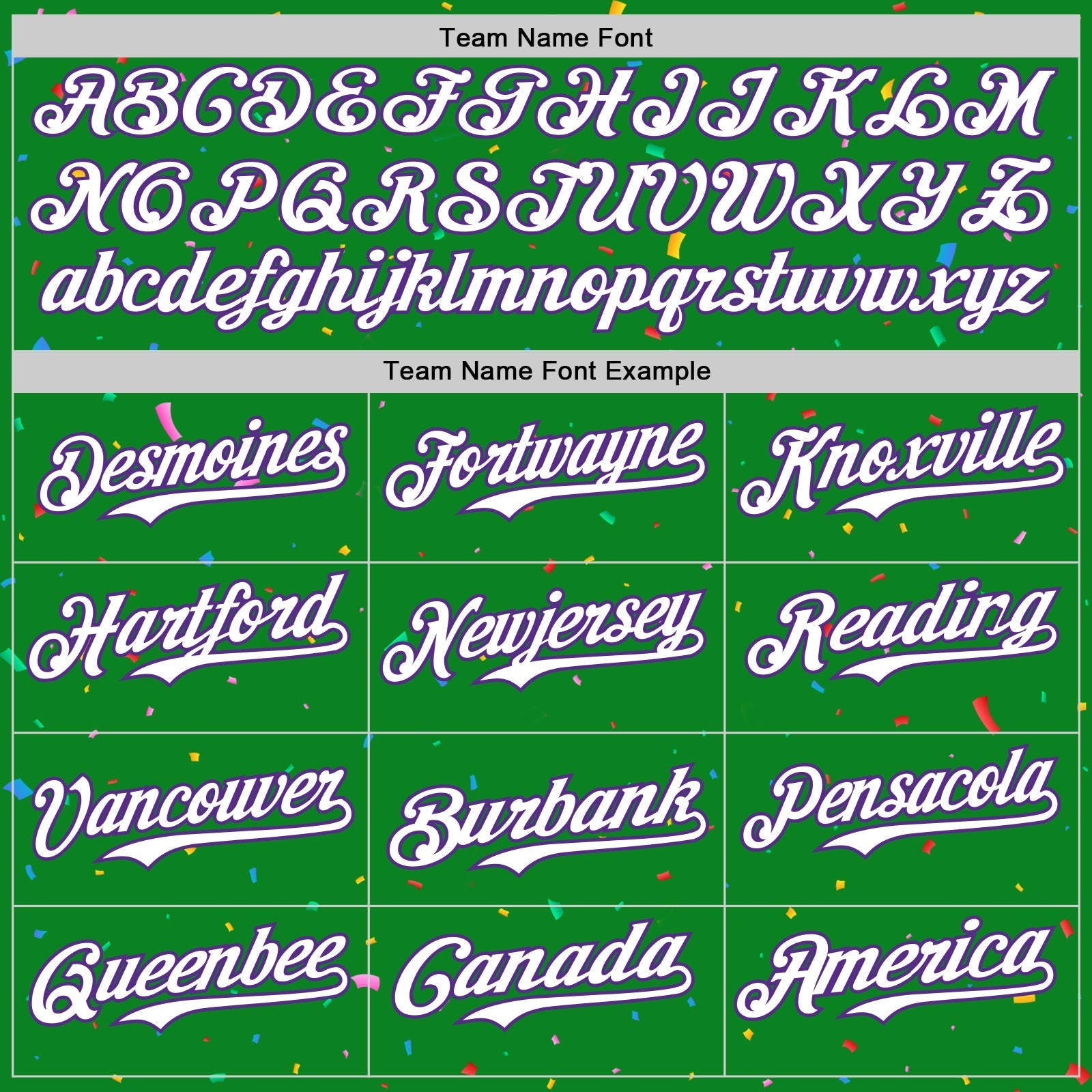 Custom Grass Green White-Purple 3D Pattern Design Confetti Colorful Speckle Authentic Baseball Jersey baseball jersey product view 4