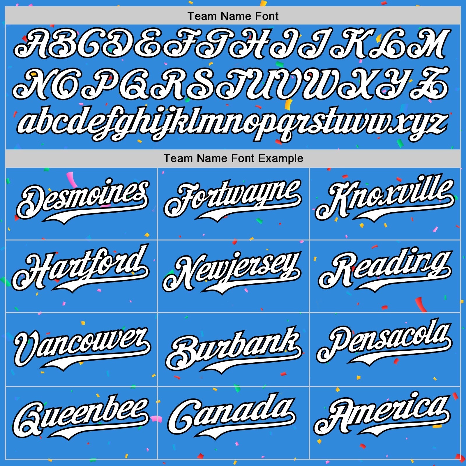 Custom Electric Blue White-Black 3D Pattern Design Confetti Colorful Speckle Authentic Baseball Jersey baseball jersey product view 4