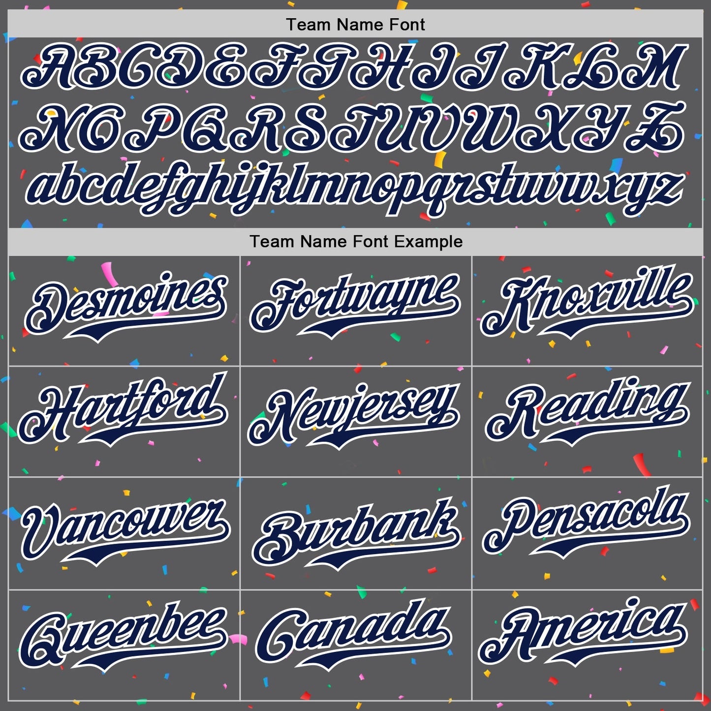 Custom Steel Gray Navy-White 3D Pattern Design Confetti Colorful Speckle Authentic Baseball Jersey baseball jersey product view 4