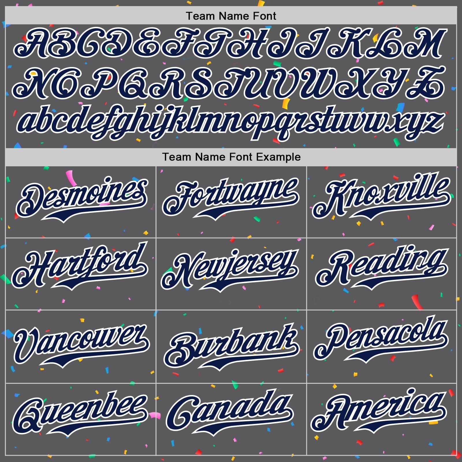 Custom Steel Gray Navy-White 3D Pattern Design Confetti Colorful Speckle Authentic Baseball Jersey baseball jersey product view 4