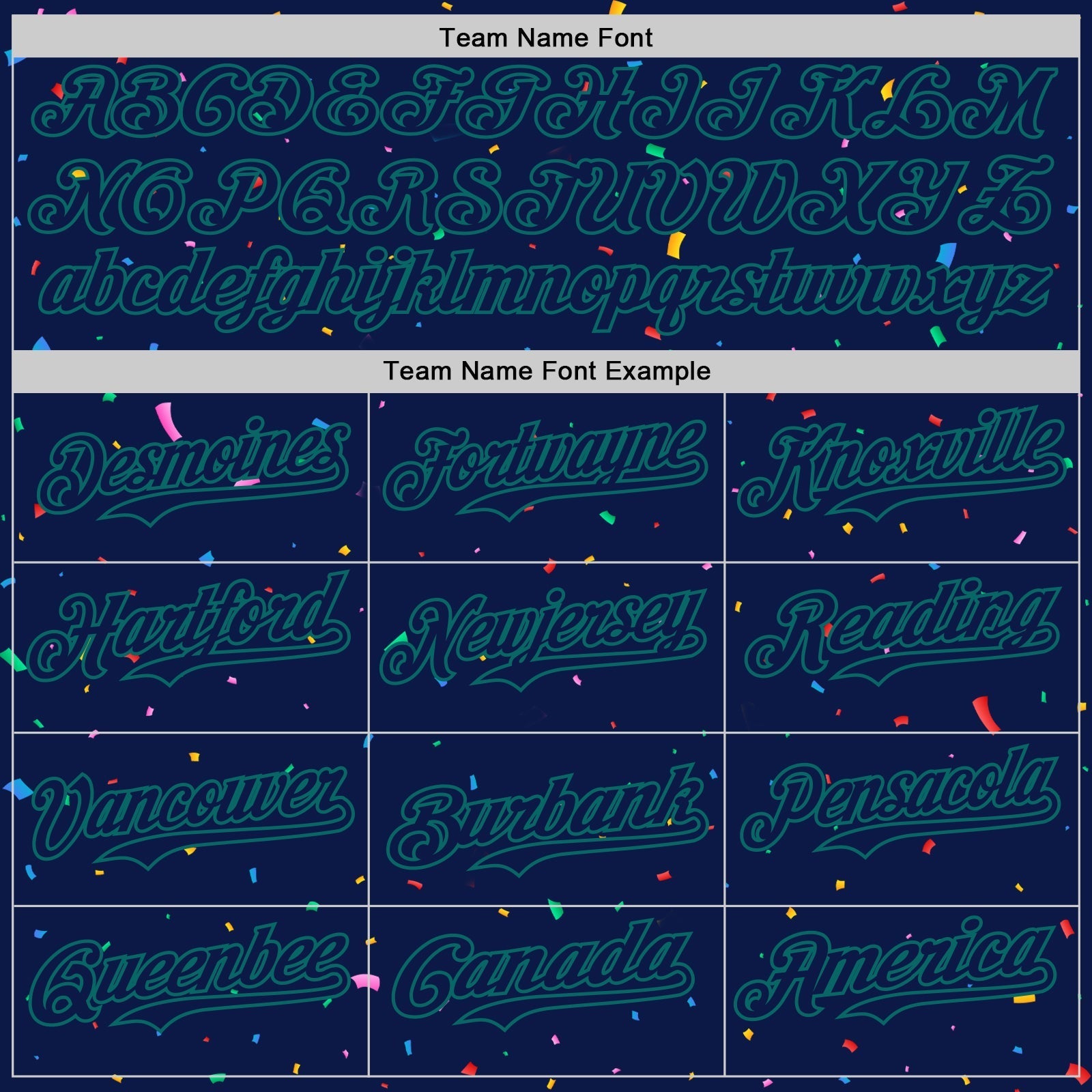 Custom Navy Teal 3D Pattern Design Confetti Colorful Speckle Authentic Baseball Jersey baseball jersey product view 4