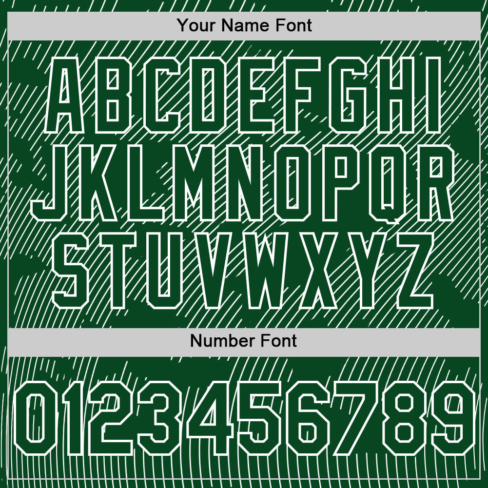 Custom Green White Curve Lines Authentic Baseball Jersey baseball jersey product view 5