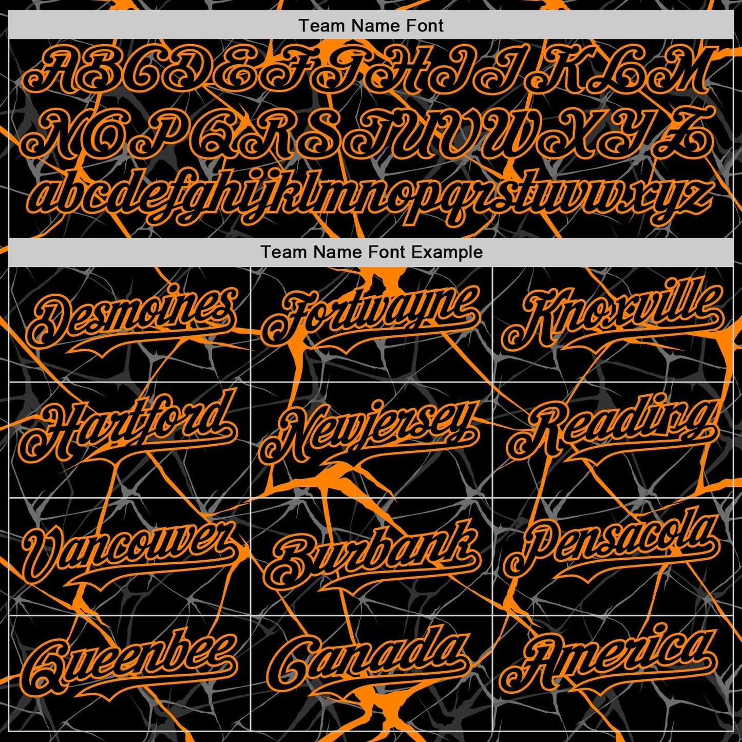 Custom Black Bay Orange 3D Pattern Design Abstract Network Authentic Baseball Jersey baseball jersey product view 4