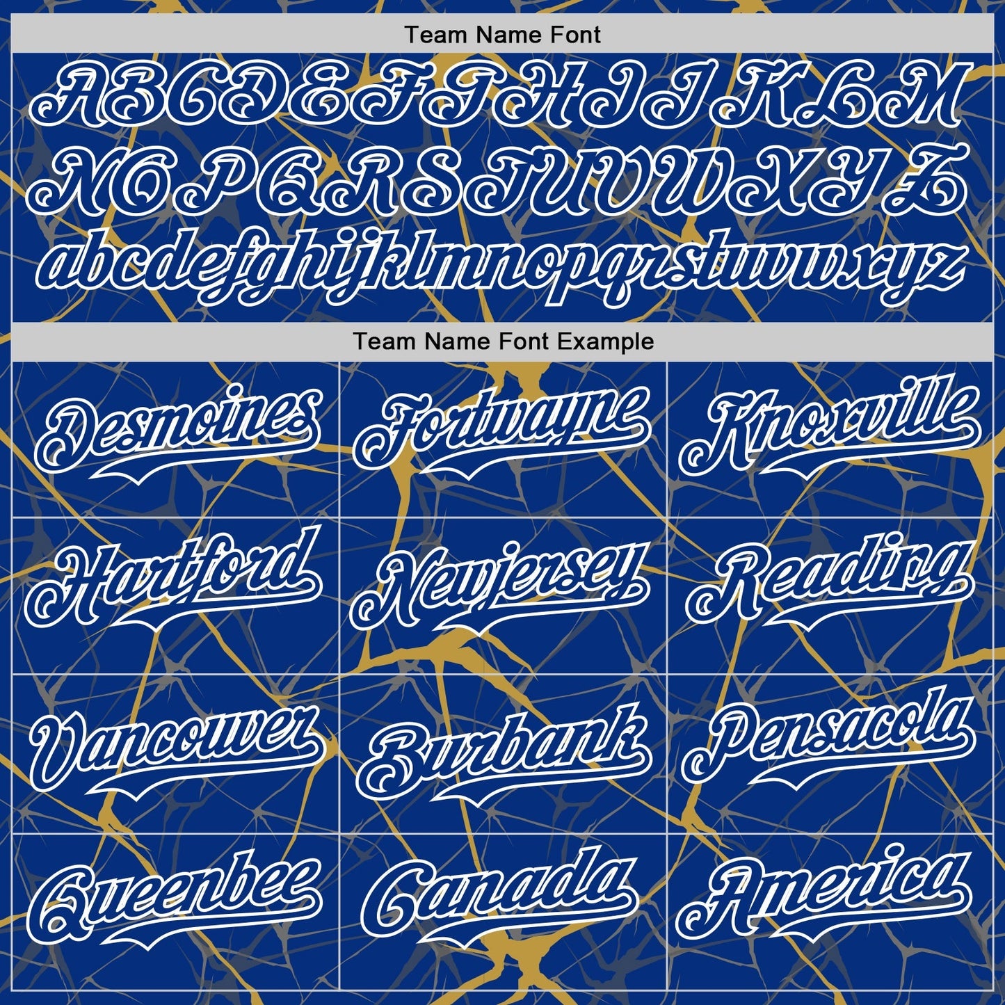 Custom Royal Old Gold-White 3D Pattern Design Abstract Network Authentic Baseball Jersey baseball jersey product view 4
