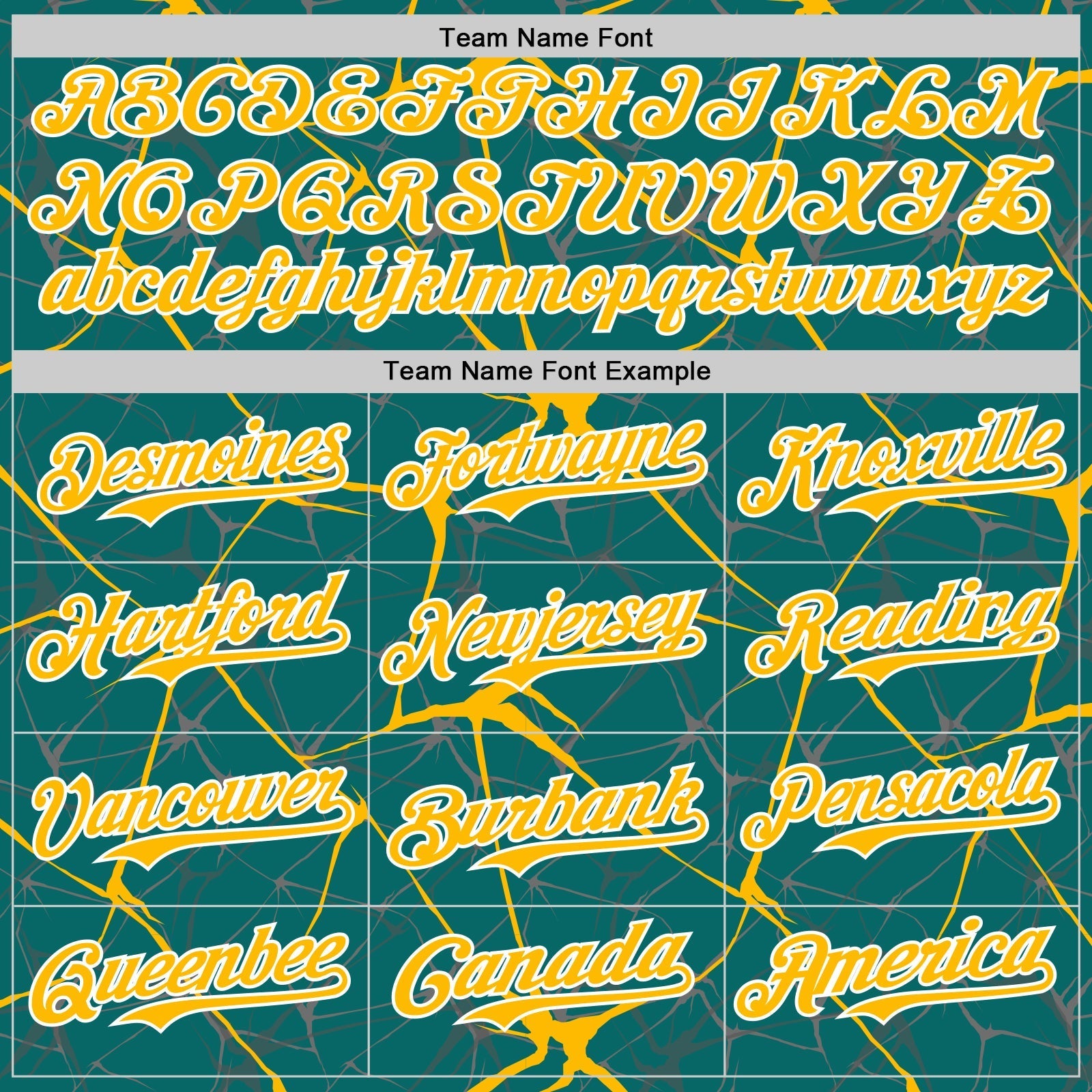 Custom Teal Gold-White 3D Pattern Design Abstract Network Authentic Baseball Jersey baseball jersey product view 4