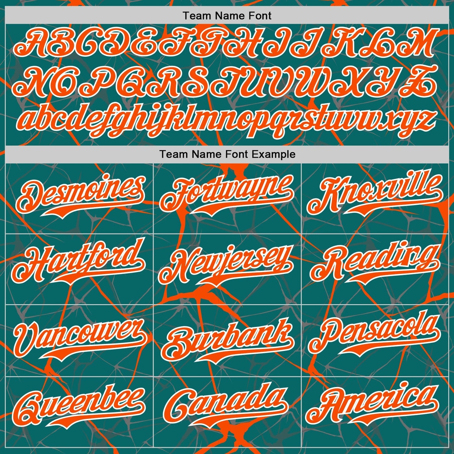 Custom Teal Orange-White 3D Pattern Design Abstract Network Authentic Baseball Jersey baseball jersey product view 4