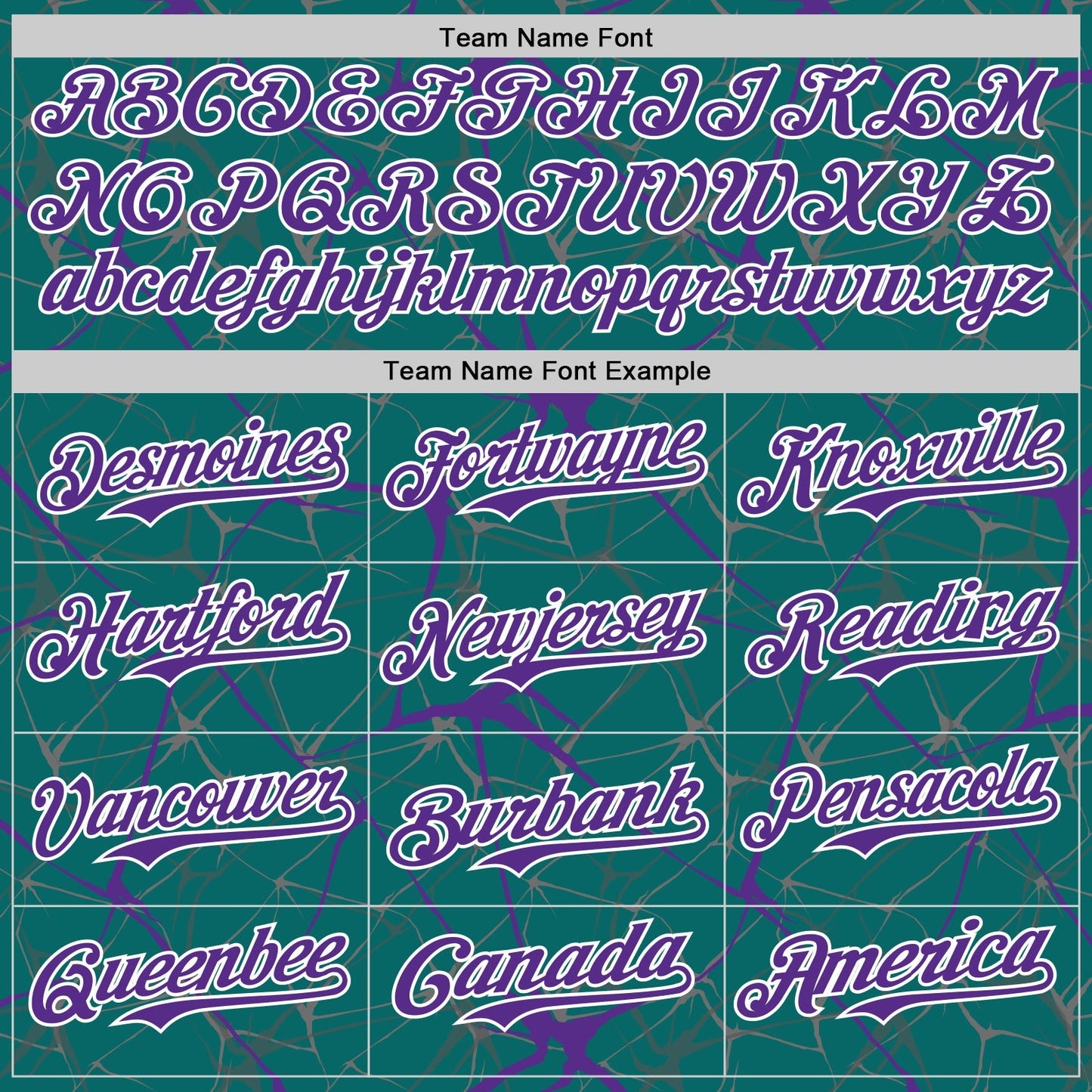 Custom Teal Purple-White 3D Pattern Design Abstract Network Authentic Baseball Jersey baseball jersey product view 4