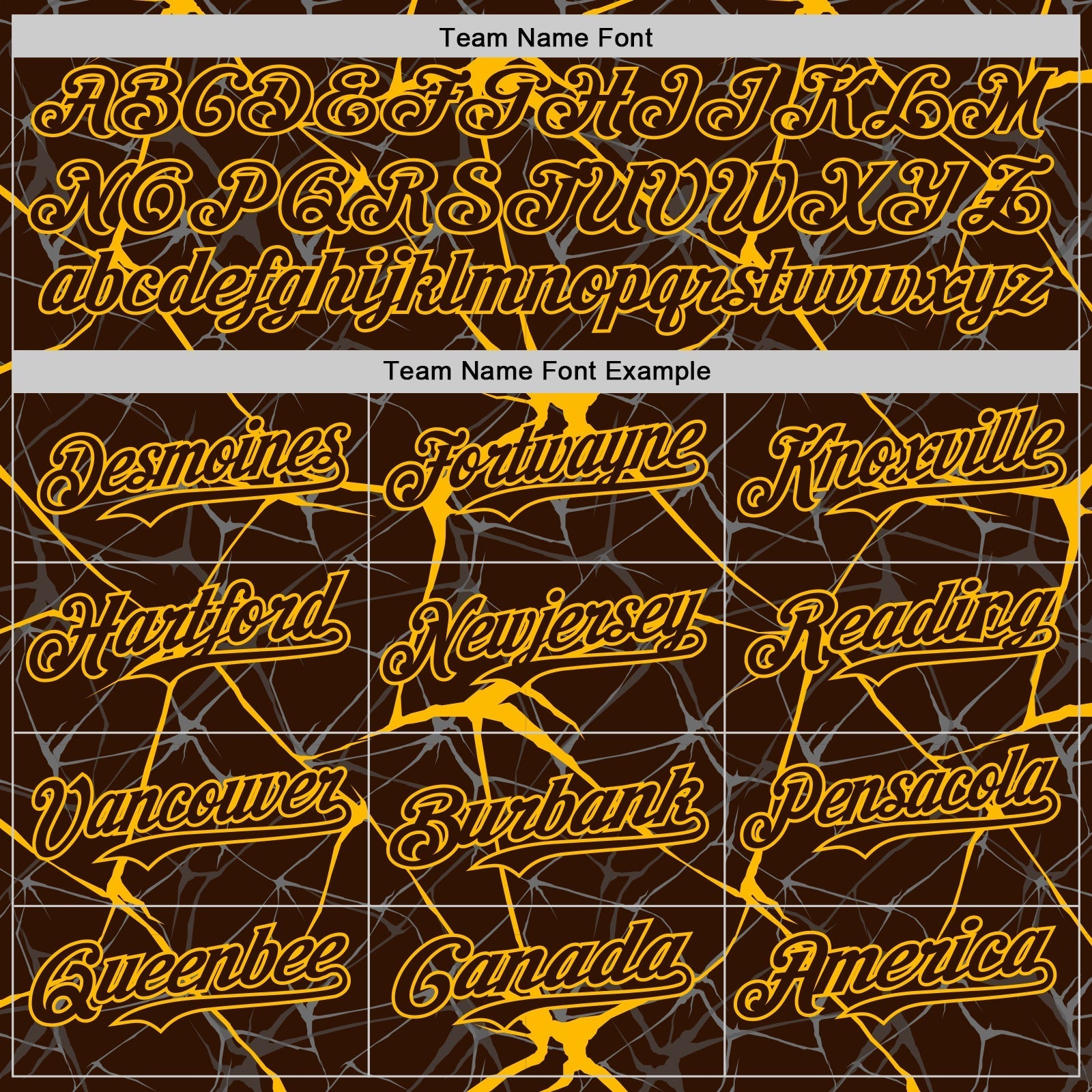 Custom Brown Gold 3D Pattern Design Abstract Network Authentic Baseball Jersey baseball jersey product view 4