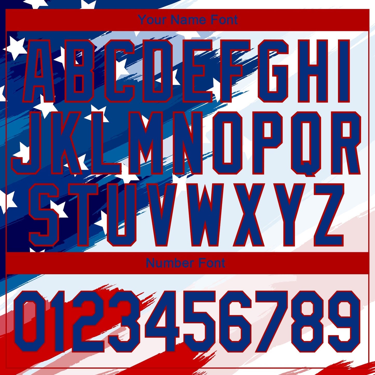 Custom White Royal-Red 3D American Flag Fashion Authentic Baseball Jersey baseball jersey product view 5