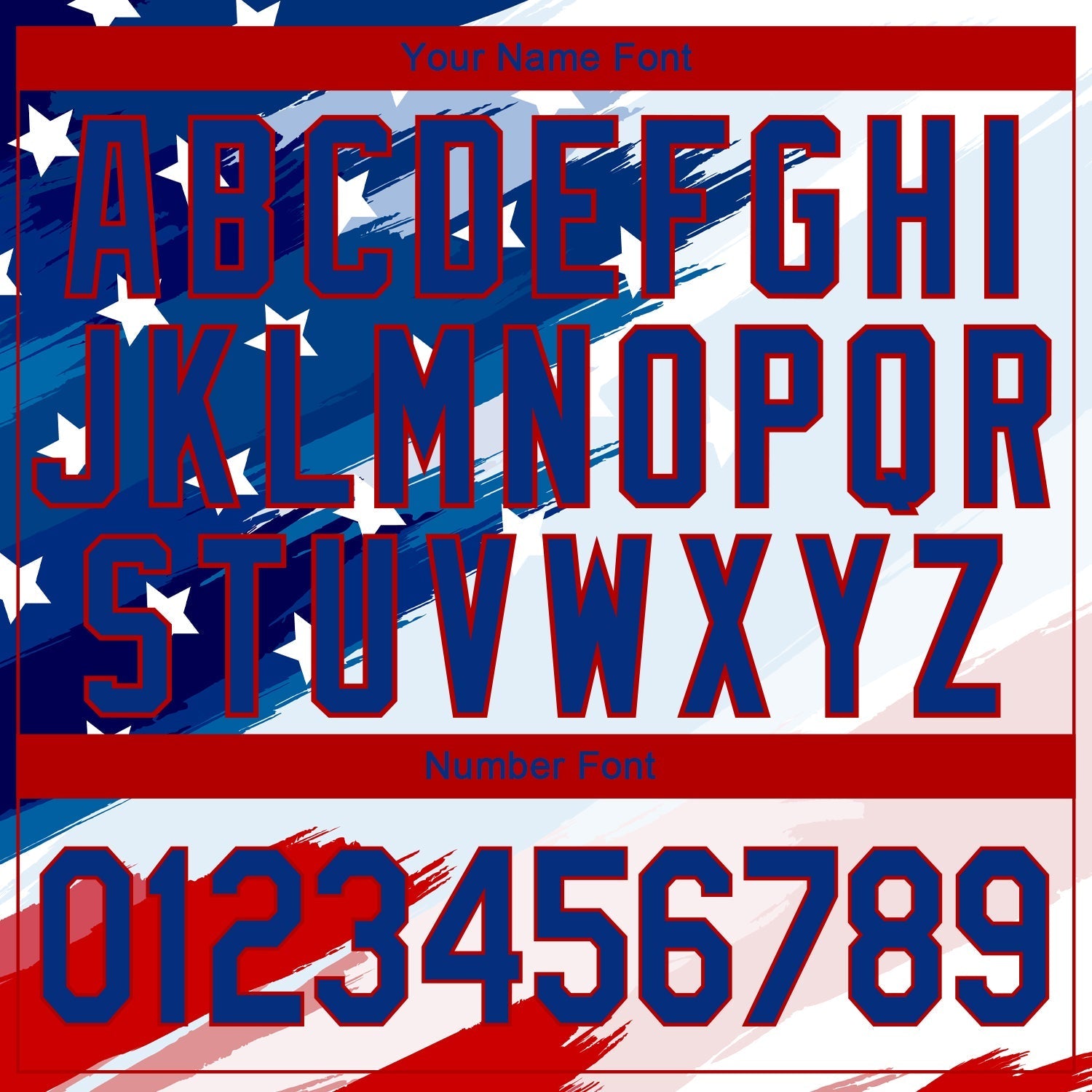 Custom White Royal-Red 3D American Flag Fashion Authentic Baseball Jersey baseball jersey product view 5