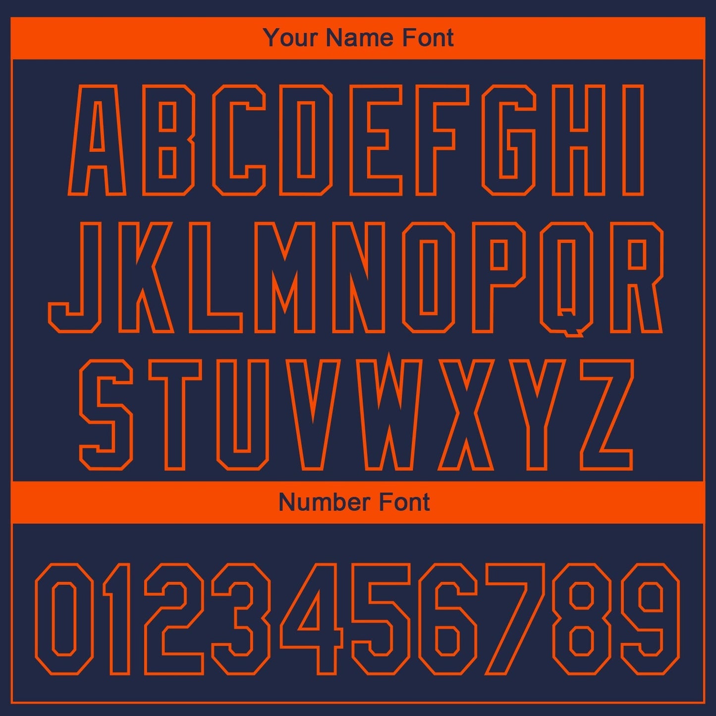 Custom Navy Orange 3D Chicago City Edition Fade Fashion Authentic Baseball Jersey baseball jersey product view 5