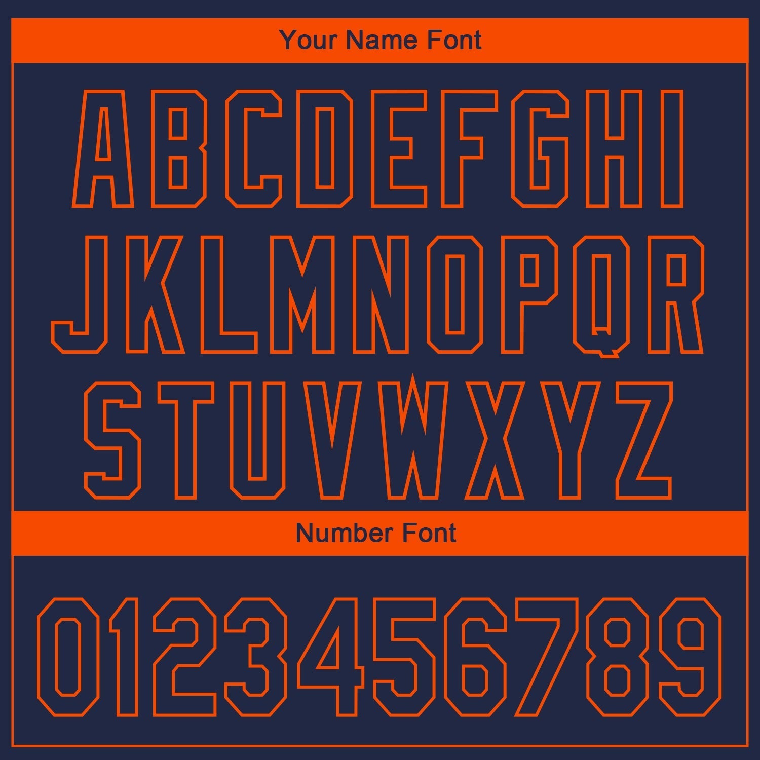 Custom Navy Orange 3D Chicago City Edition Fade Fashion Authentic Baseball Jersey baseball jersey product view 5