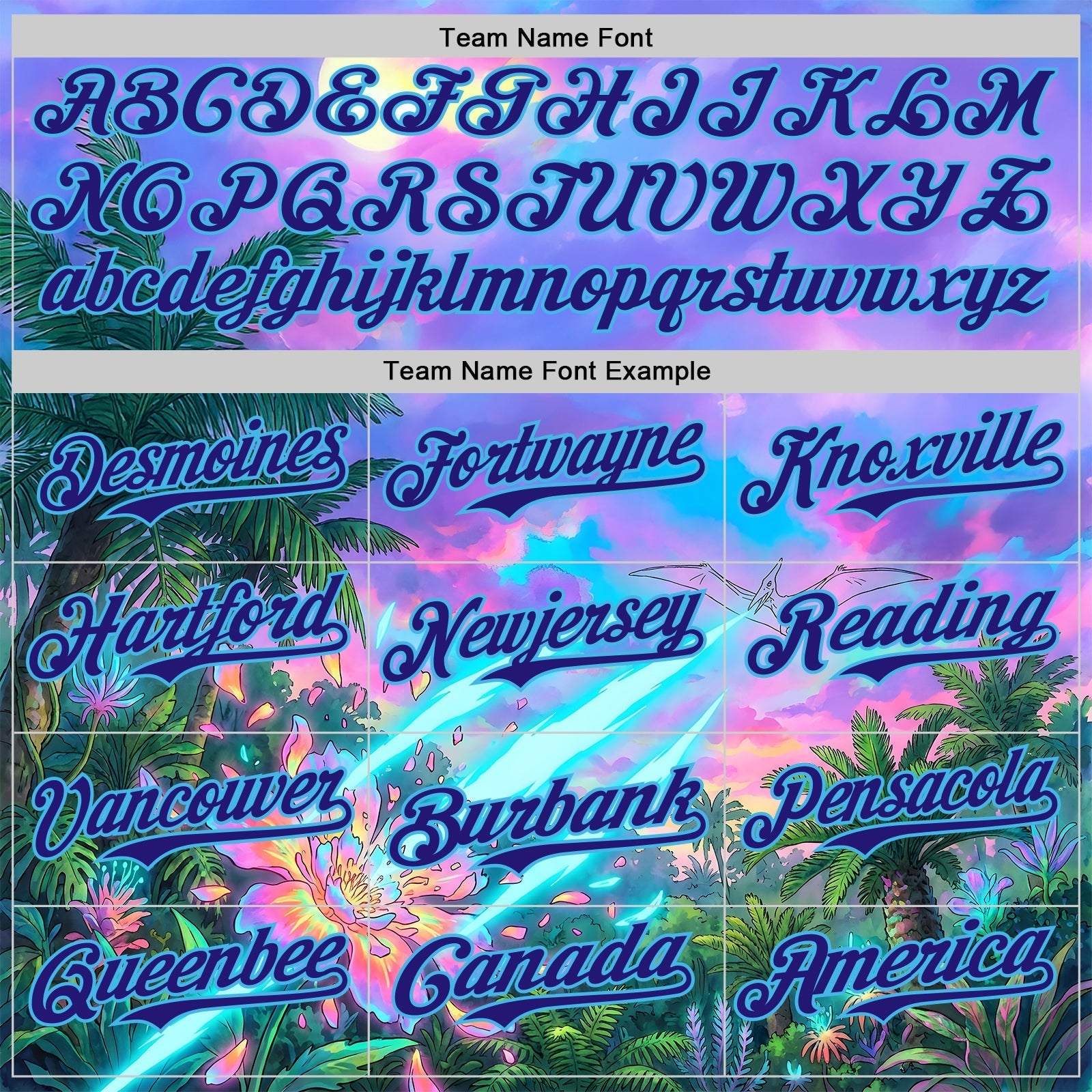 Custom Purple Dark Purple Pink-Sky Blue Cyber Tropical Palm Trees Psychedelic Sky Authentic Baseball Jersey baseball jersey product view 4