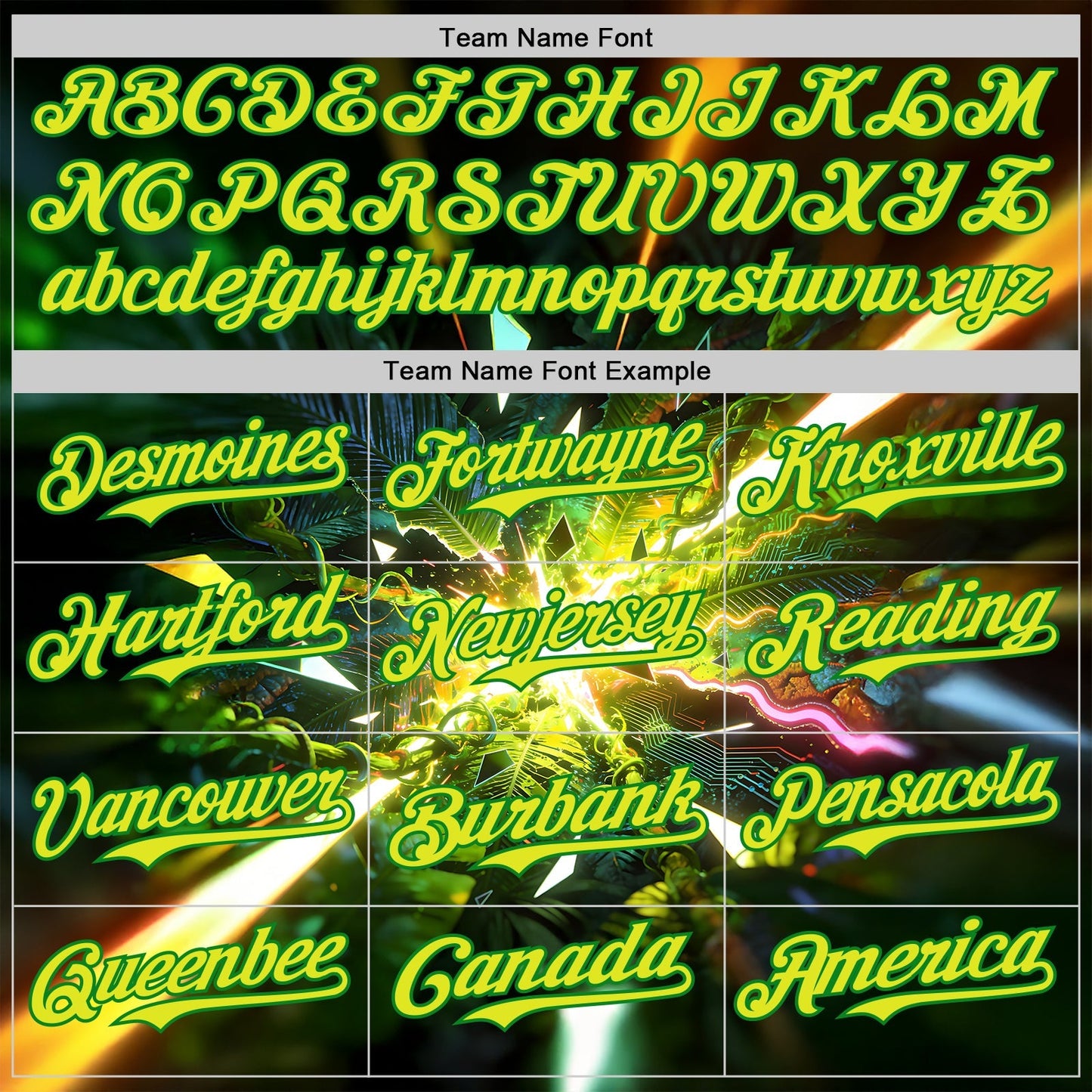 Custom Black Neon Yellow-Grass Green Cyber Tropical Palm Trees Music Festival Authentic Baseball Jersey baseball jersey product view 4