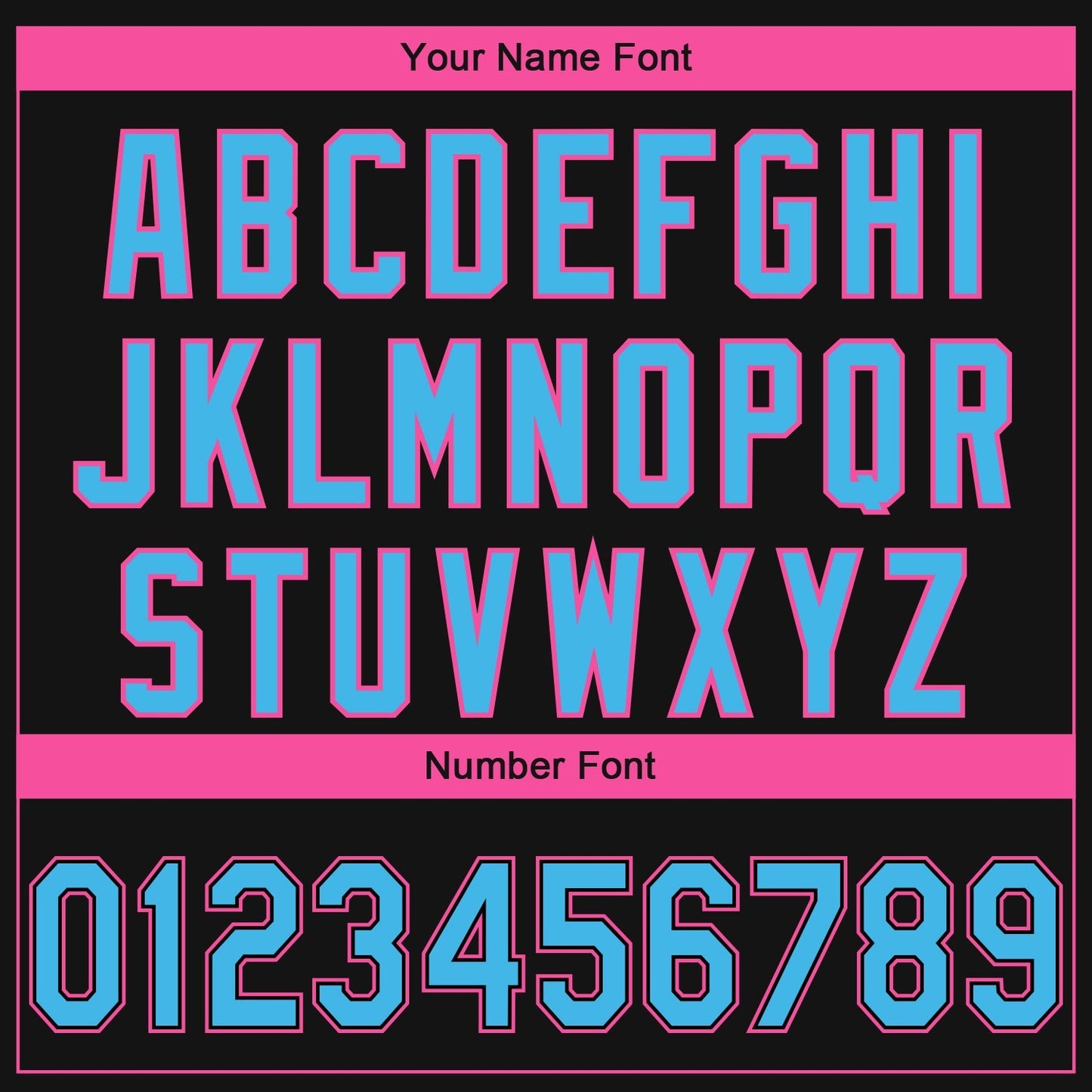Custom Black Sky Blue-Pink 3D Miami City Edition Fade Fashion Authentic Baseball Jersey baseball jersey product view 5