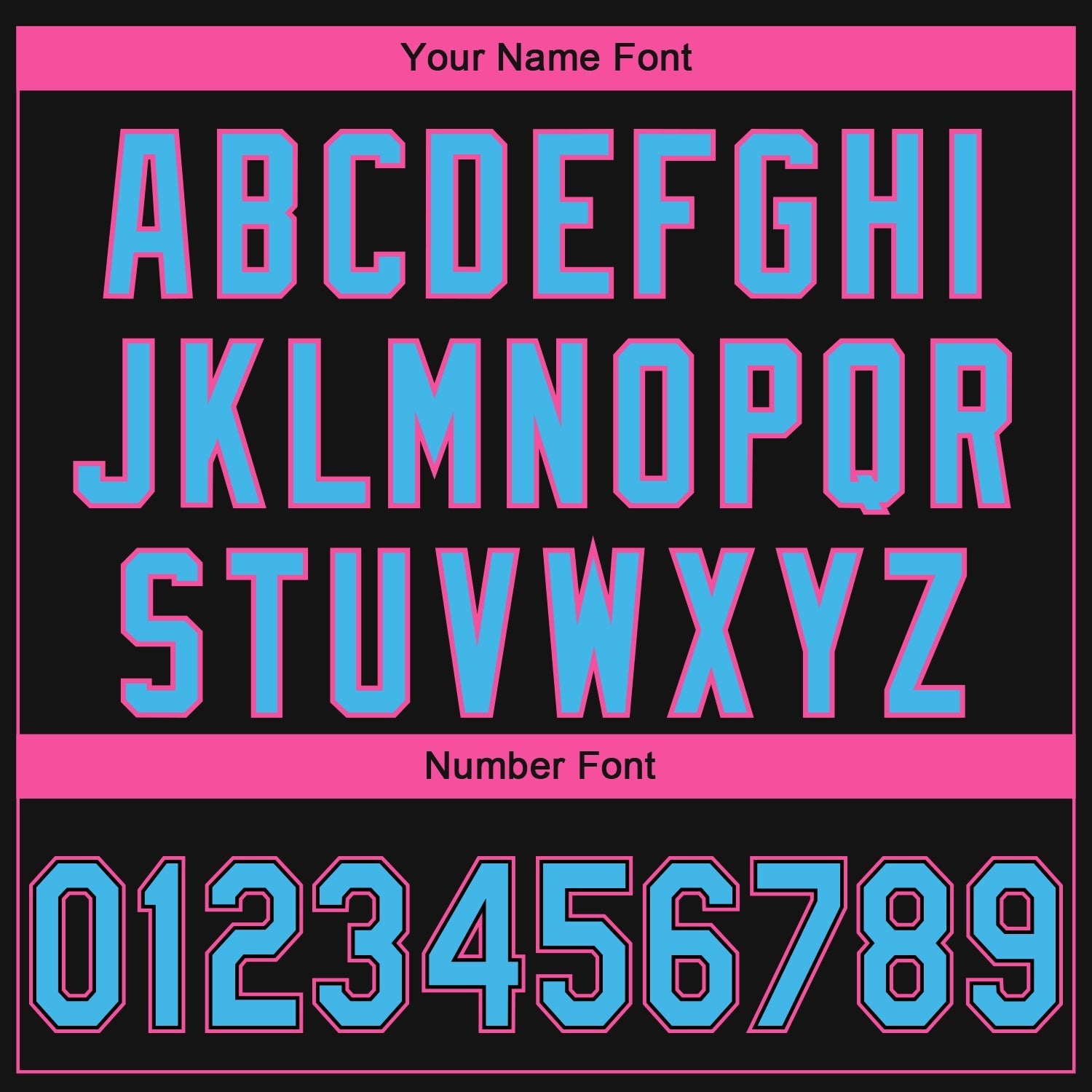 Custom Black Sky Blue-Pink 3D Miami City Edition Fade Fashion Authentic Baseball Jersey baseball jersey product view 5
