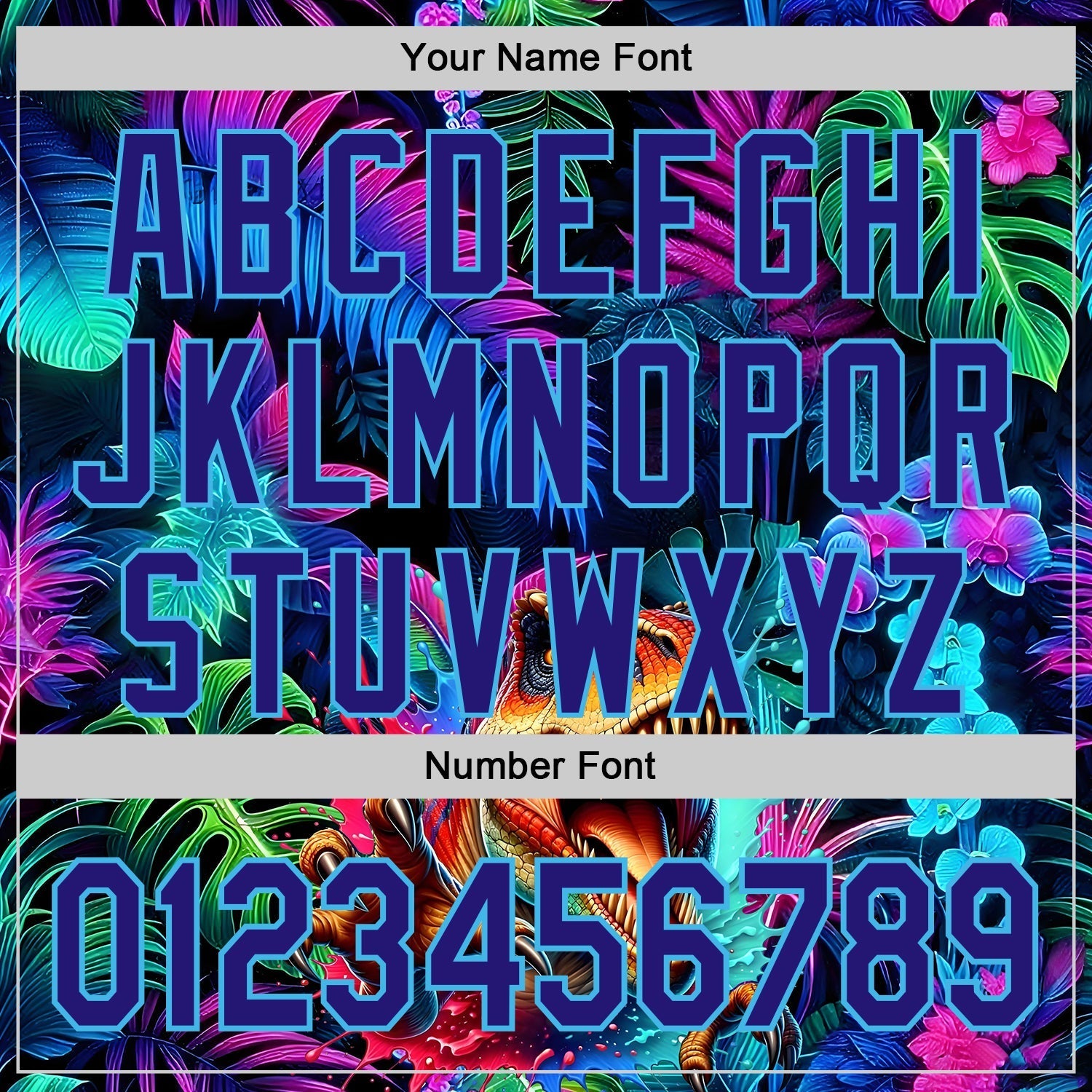 Custom Black Dark Purple-Sky Blue Cyber Tropical Palm Trees Music Festival Gothic Fantasy Authentic Baseball Jersey baseball jersey product view 5