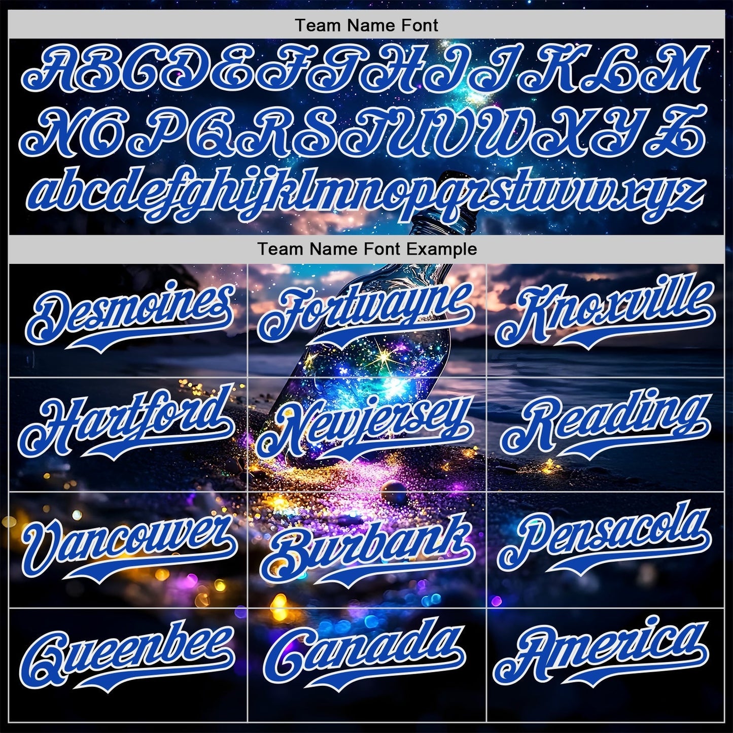 Custom Blue Thunder Blue-White Galaxy Star Authentic Baseball Jersey baseball jersey product view 4