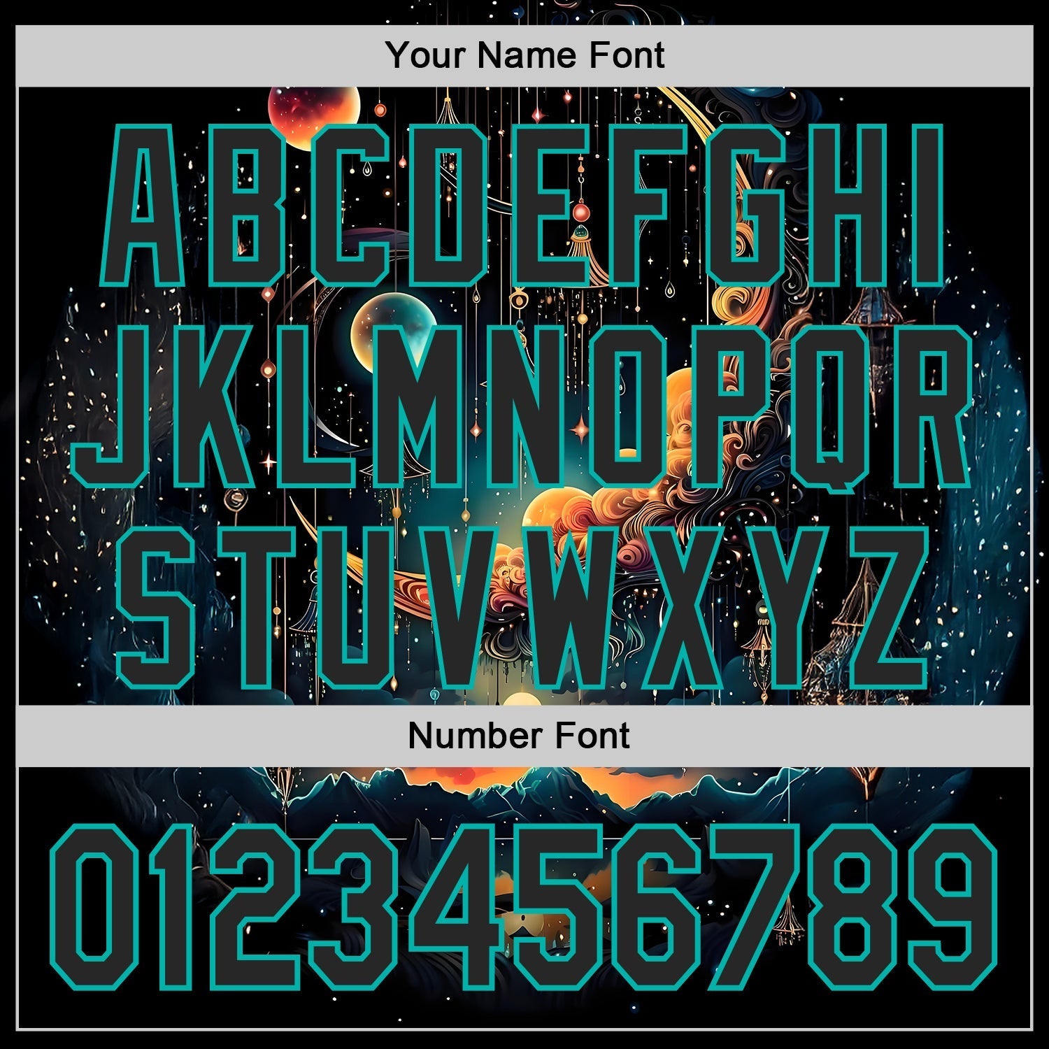Custom Black-Aqua Galaxy Star Nebula Authentic Baseball Jersey baseball jersey product view 5