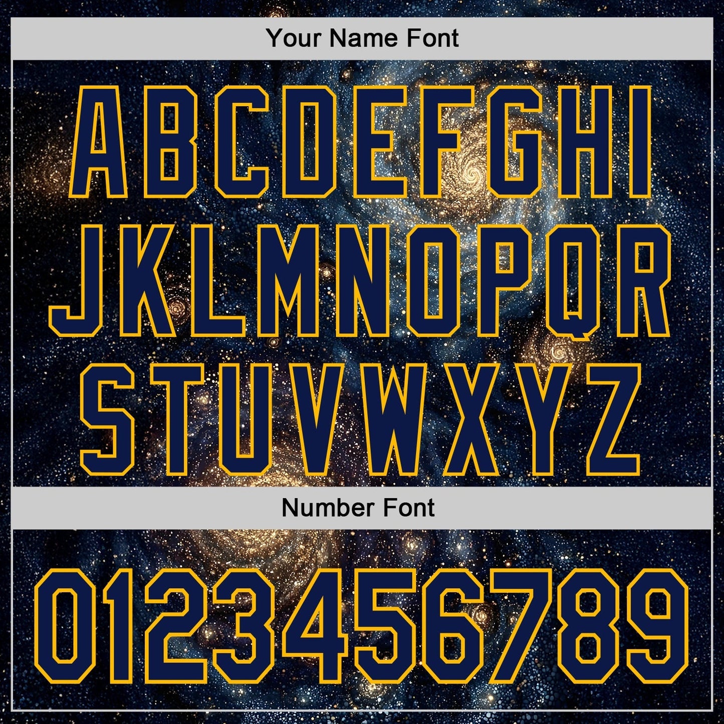 Custom Black Navy-Gold Galaxy Star Authentic Baseball Jersey baseball jersey product view 5