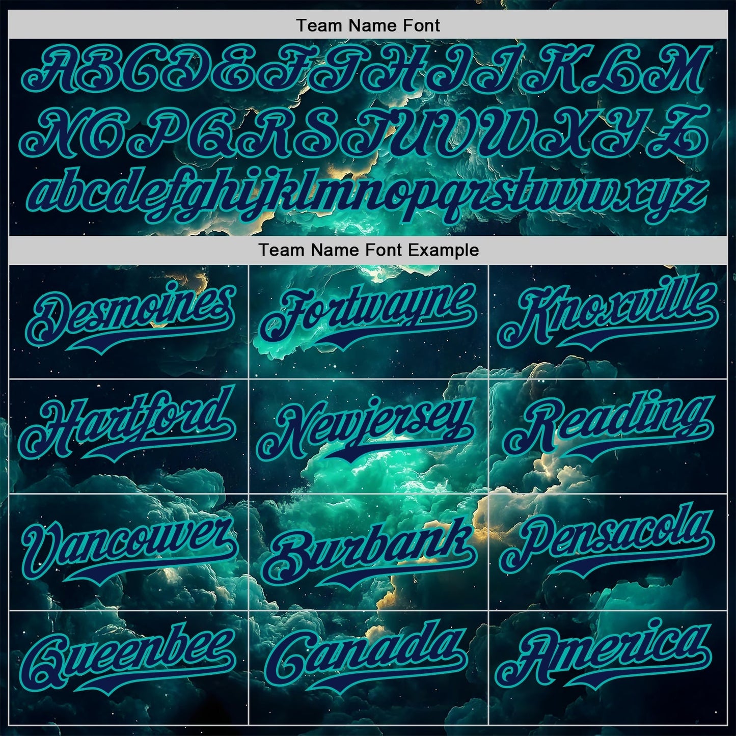 Custom Navy-Aqua Galaxy Star Nebula Authentic Baseball Jersey baseball jersey product view 4