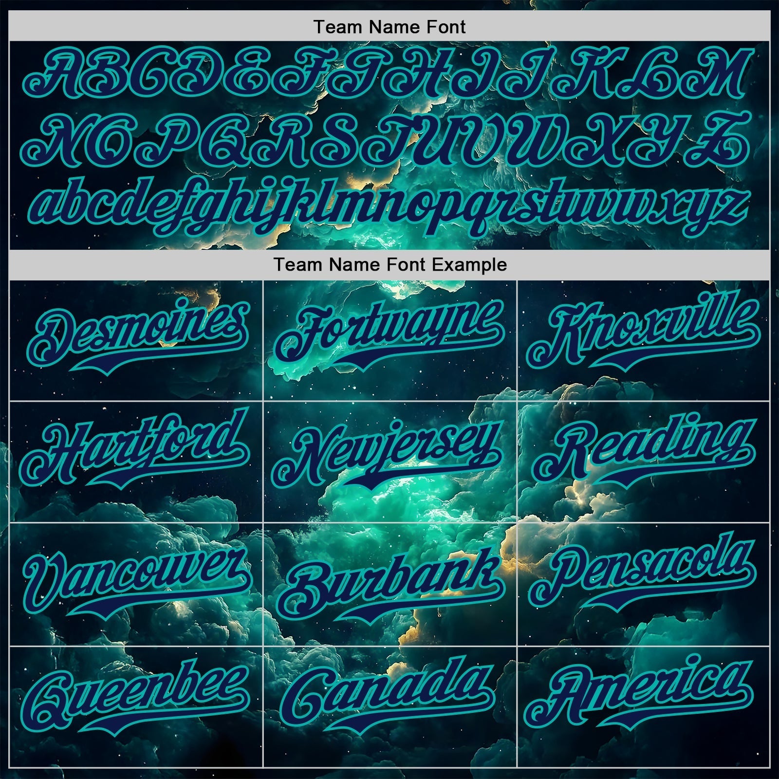 Custom Navy-Aqua Galaxy Star Nebula Authentic Baseball Jersey baseball jersey product view 4