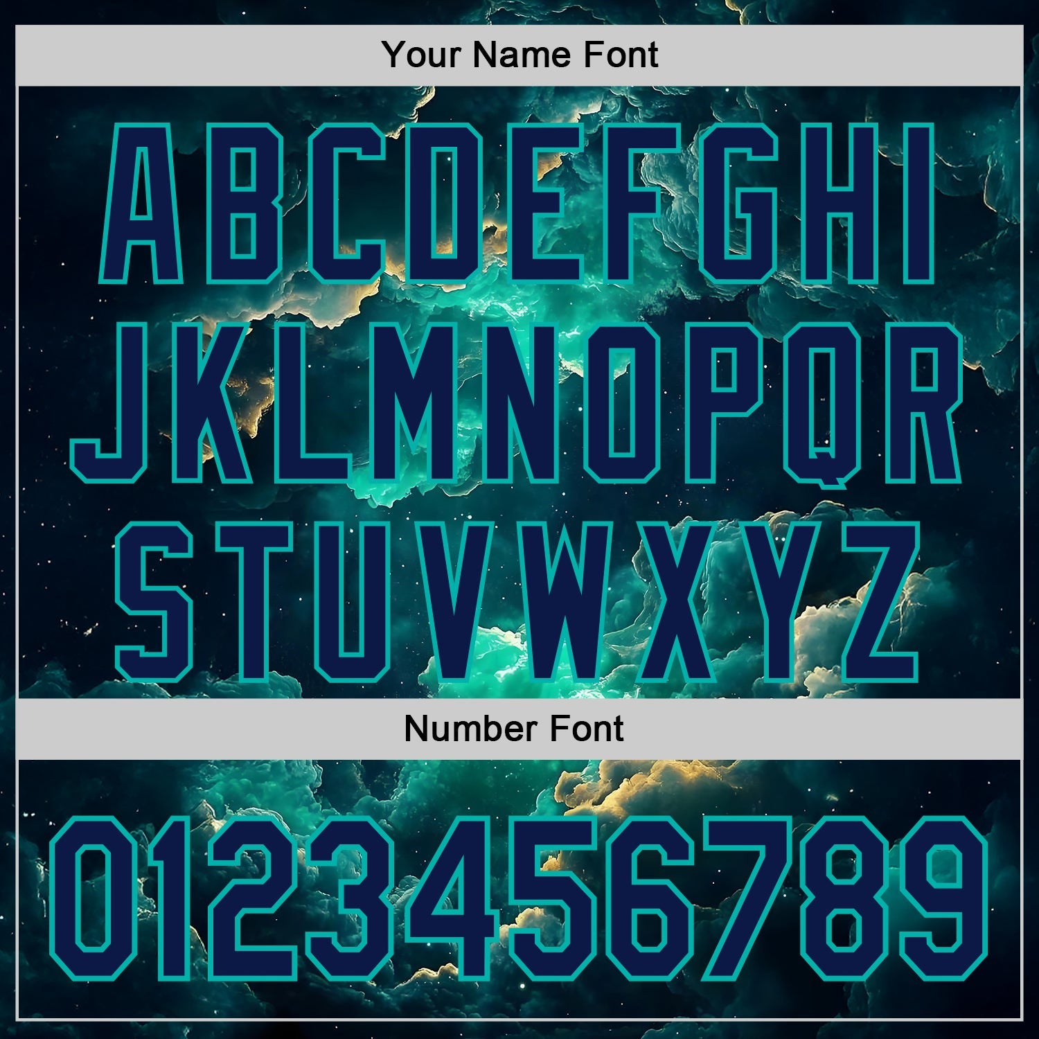 Custom Navy-Aqua Galaxy Star Nebula Authentic Baseball Jersey baseball jersey product view 5